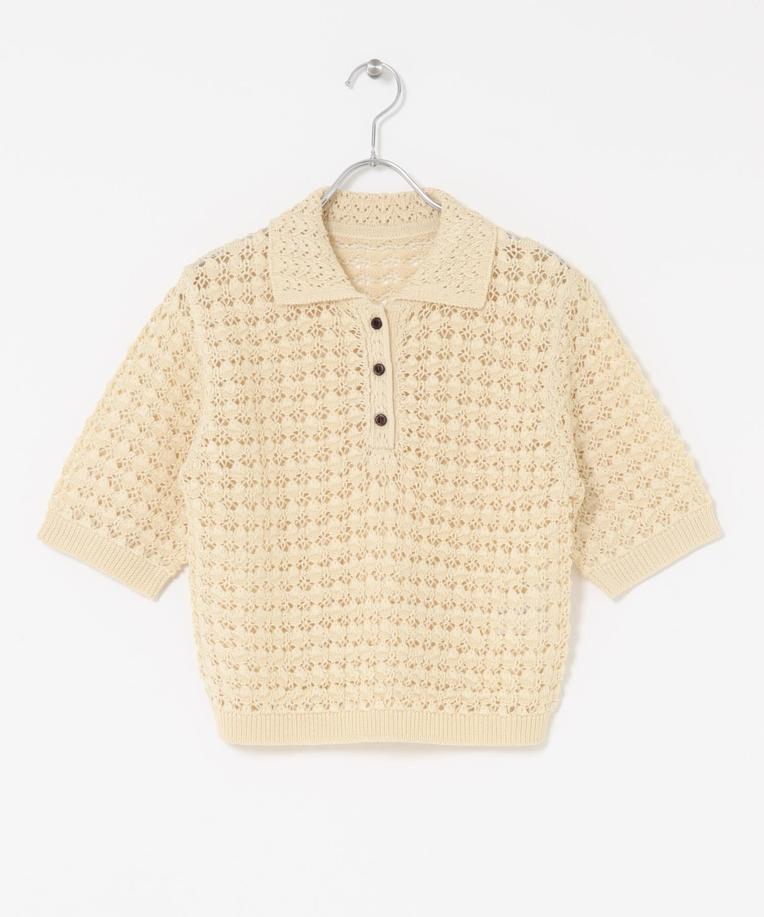 ラッセルカラードニット BEIGE one