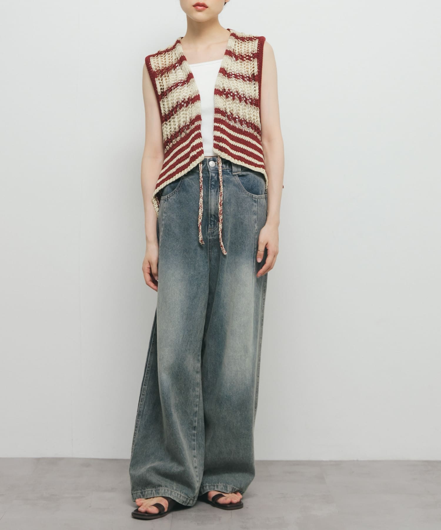 RIVE DROITE 新鮮さのある2wayベスト/リバーシブルボアベスト F 新鮮さのある2wayベスト】リバーシブルボアベスト | RIVE DROITE