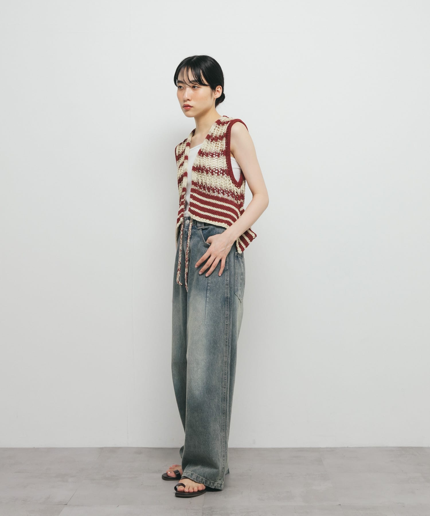 身長：160cm サイズ：one