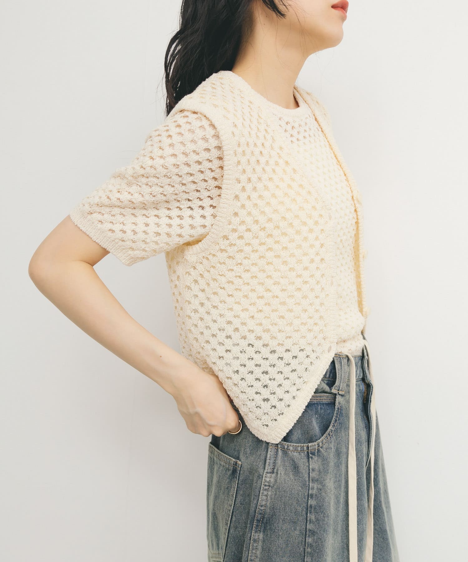 身長：160cm サイズ：one