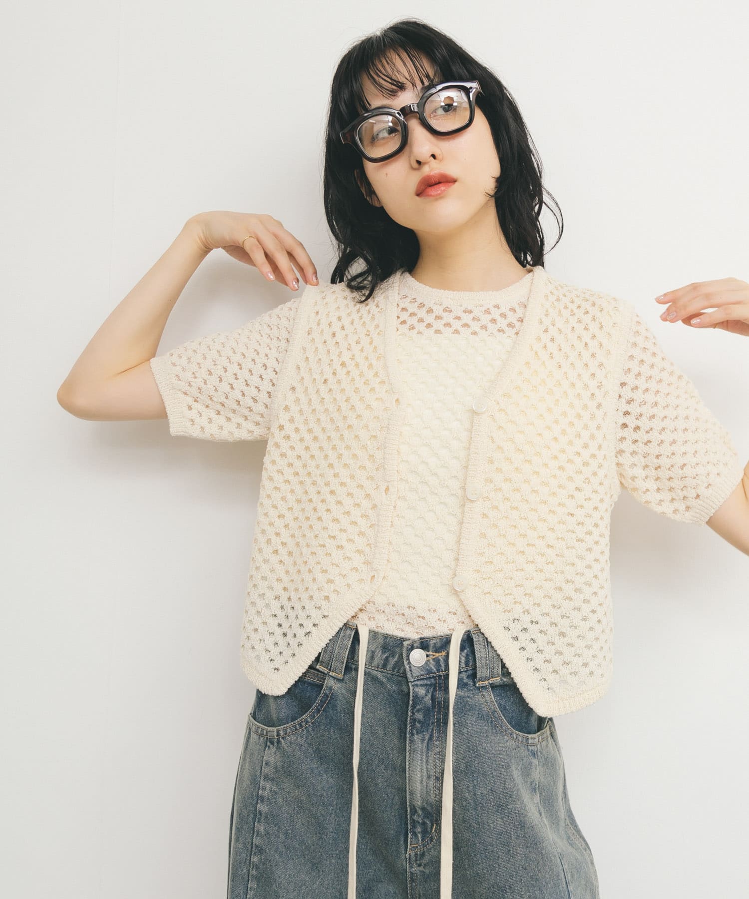 身長：160cm サイズ：one