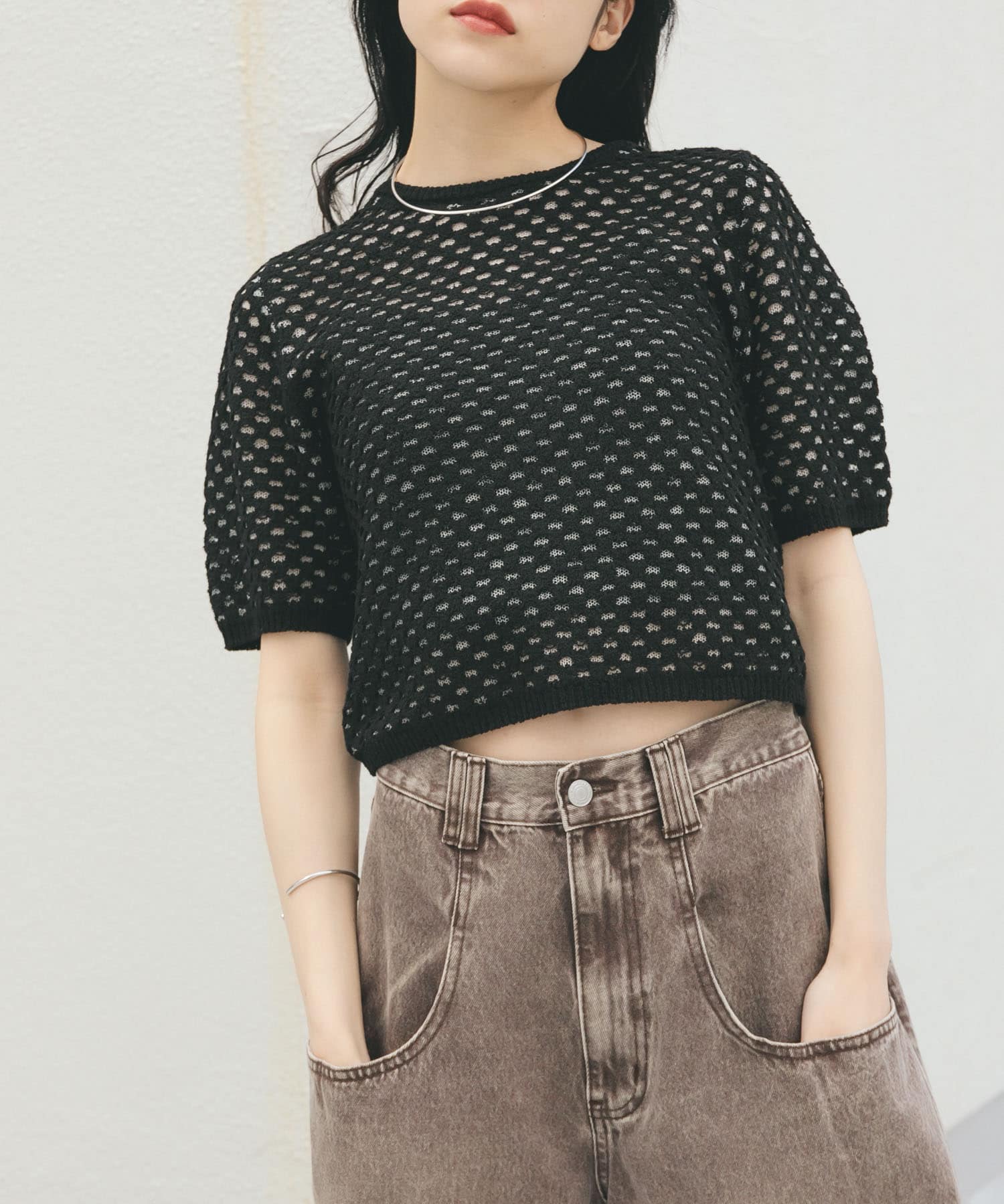 身長：160cm サイズ：one