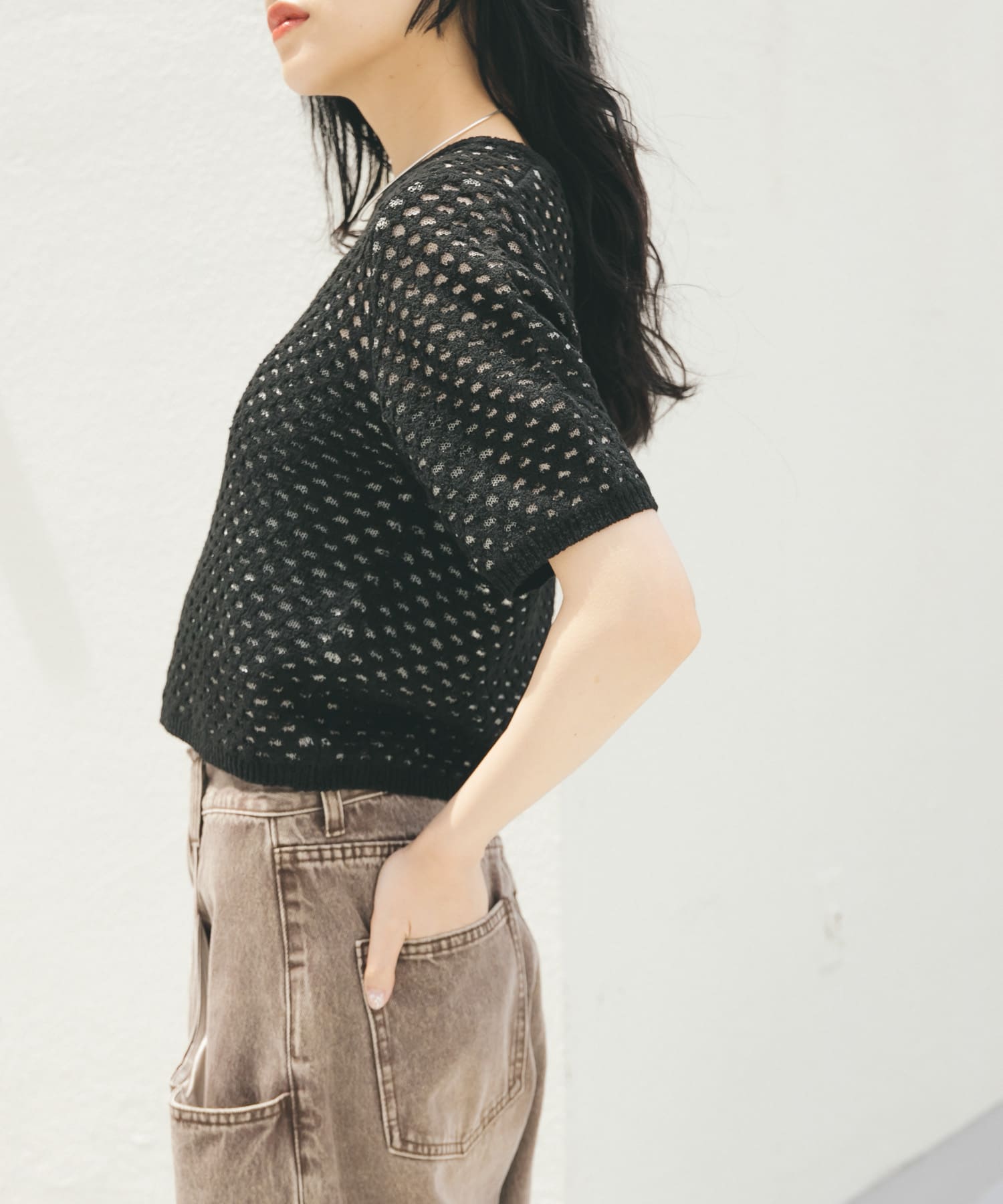 身長：160cm サイズ：one