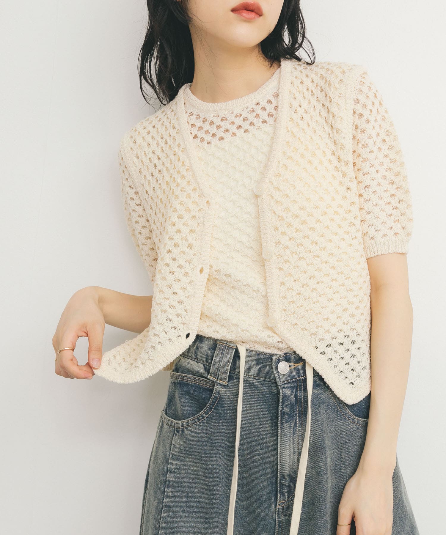 身長：160cm サイズ：one
