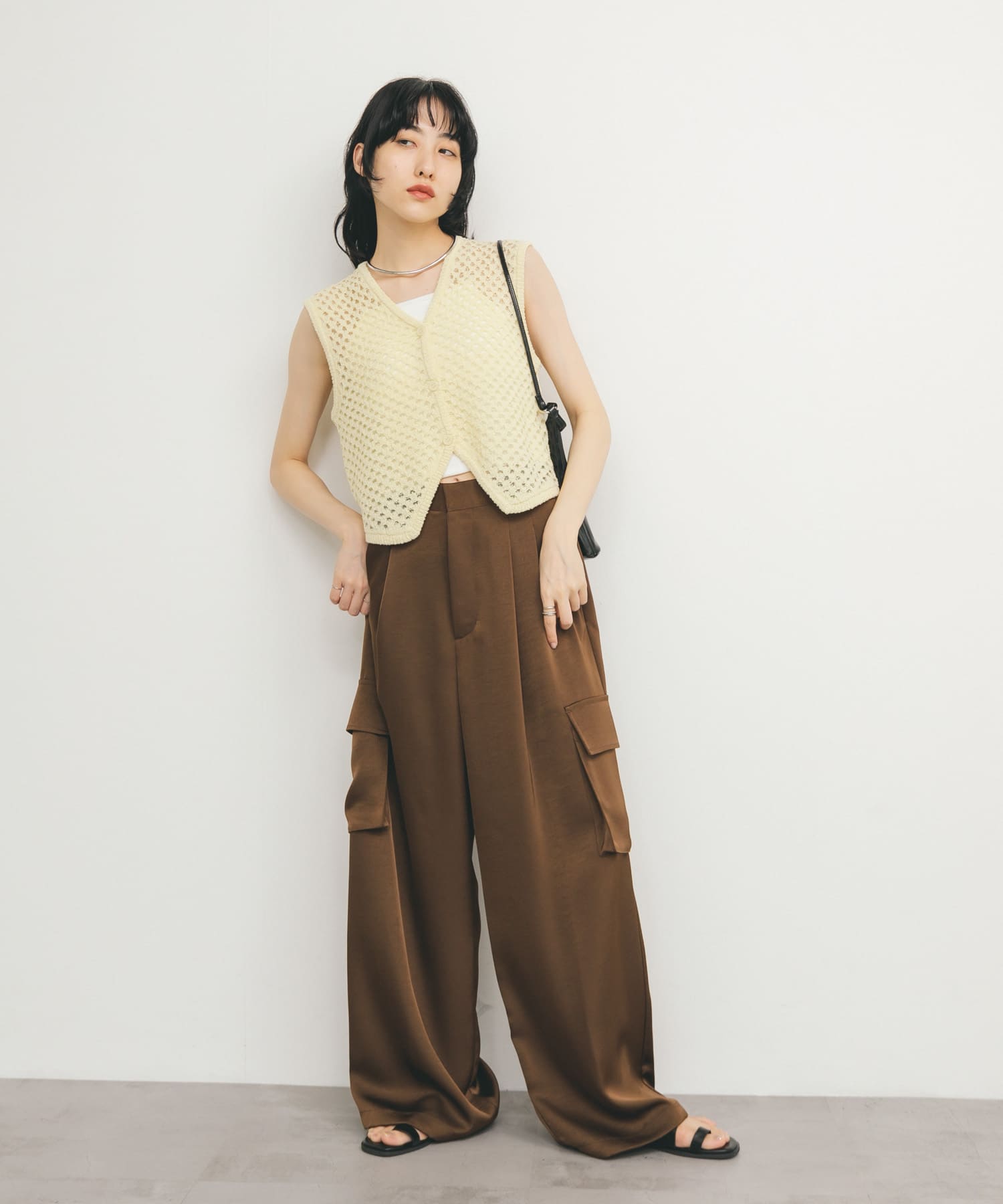 身長：160cm サイズ：one