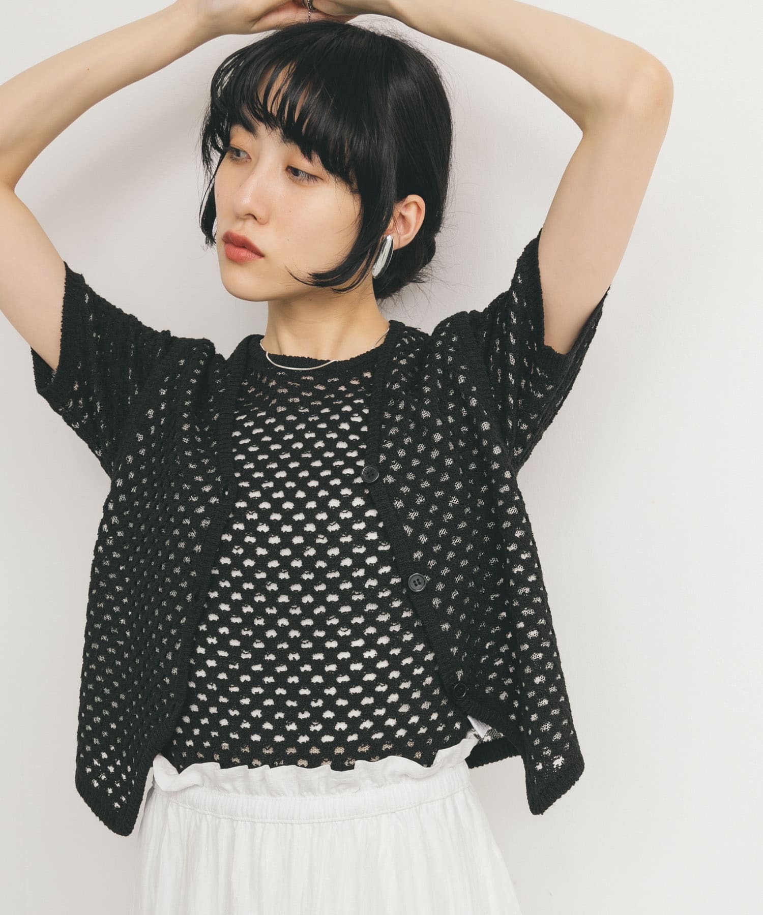 身長：160cm サイズ：one