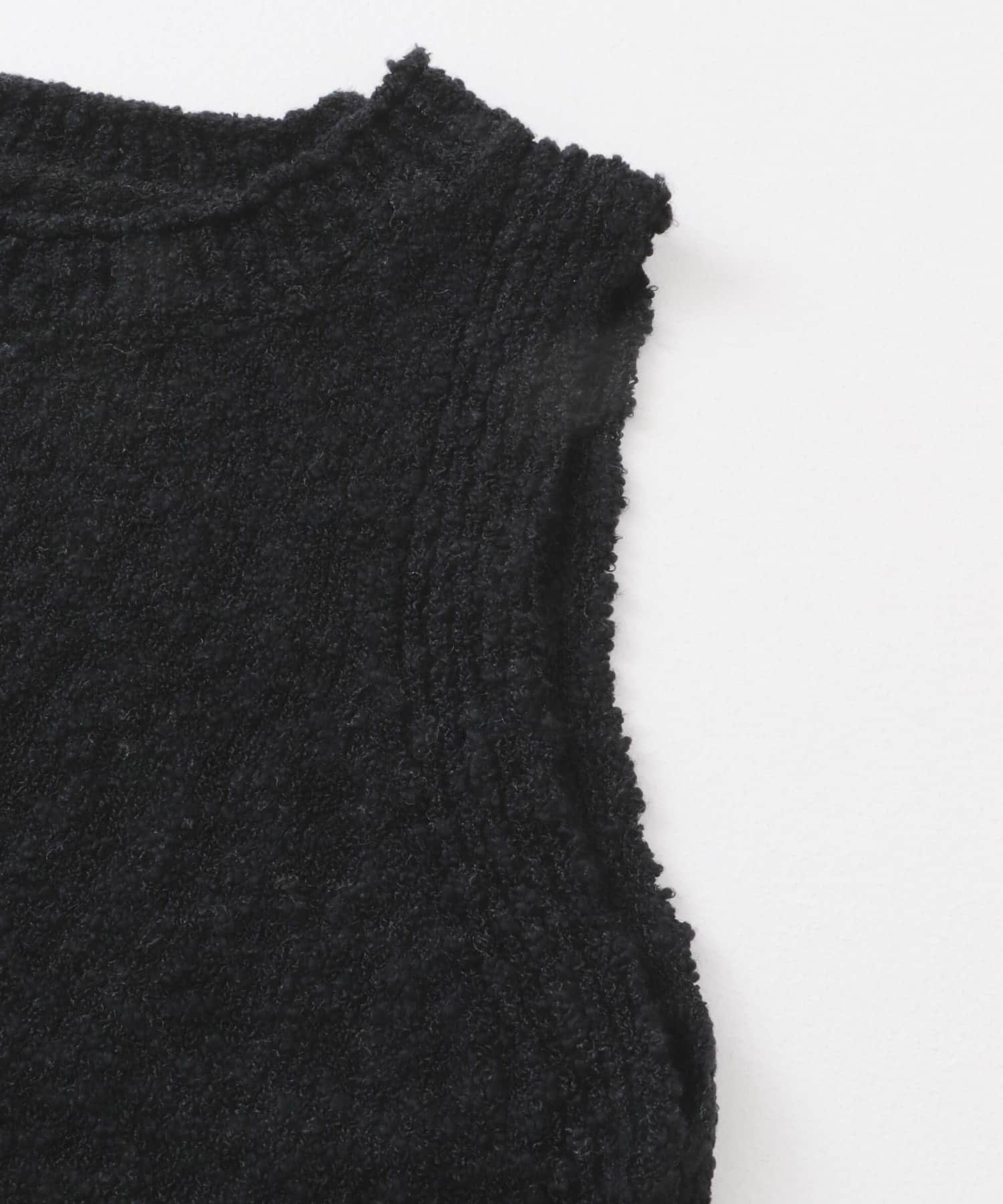 ブークレニットタンクトップ BLACK one