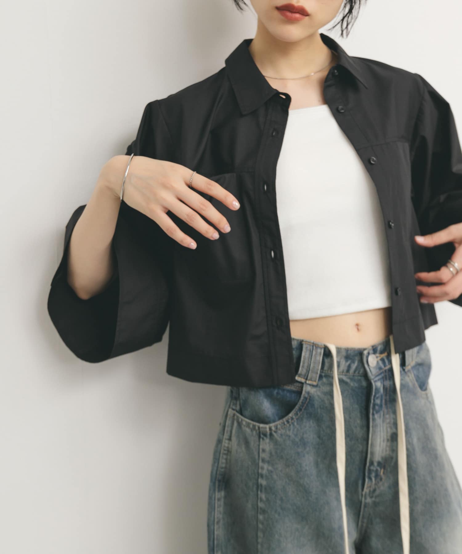 身長：160cm サイズ：one