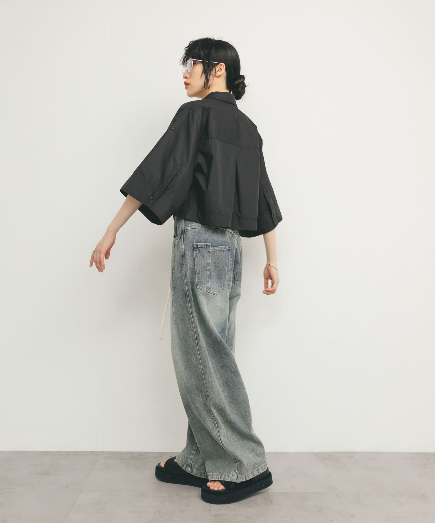 身長：160cm サイズ：one