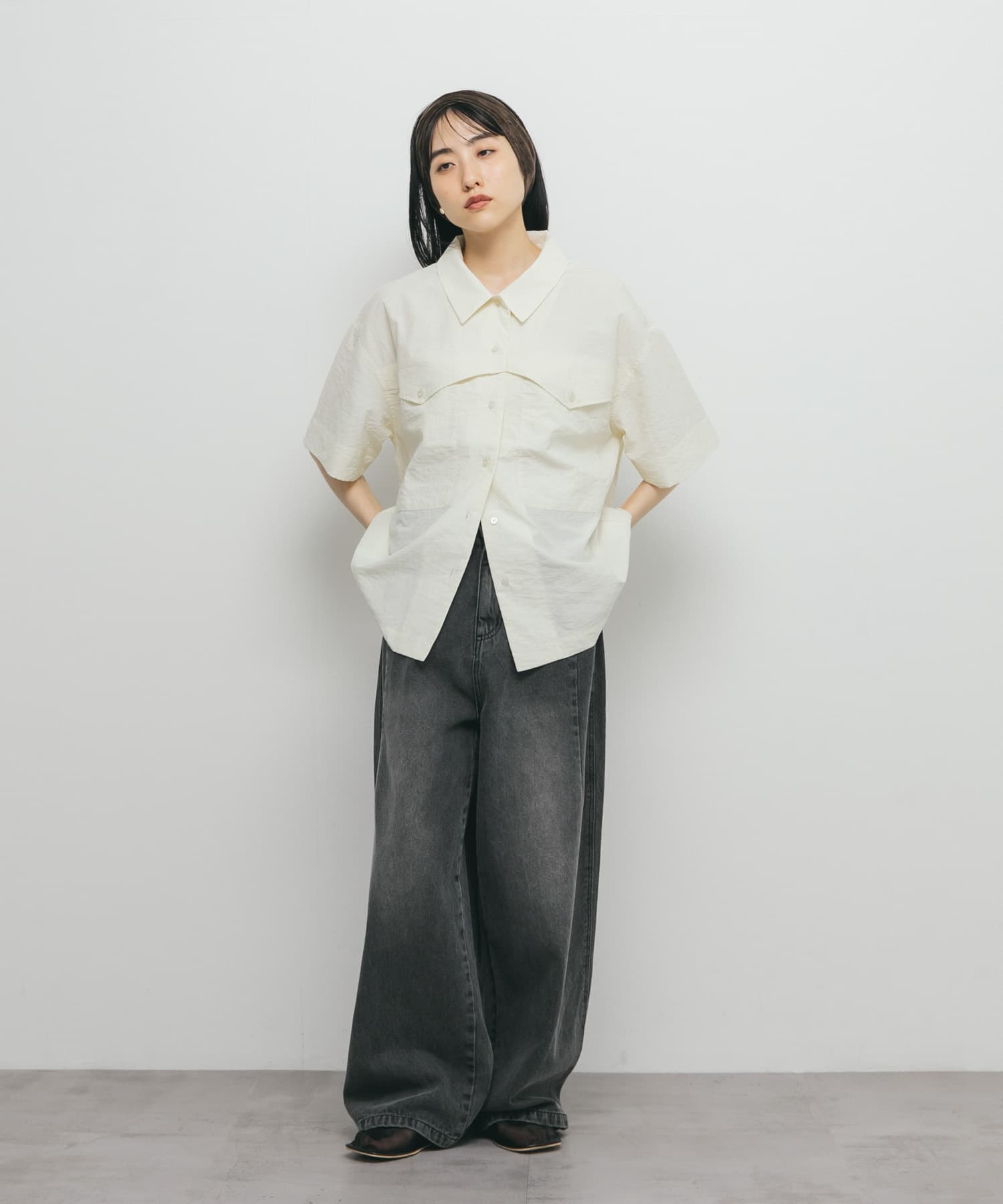 身長：160cm サイズ：one