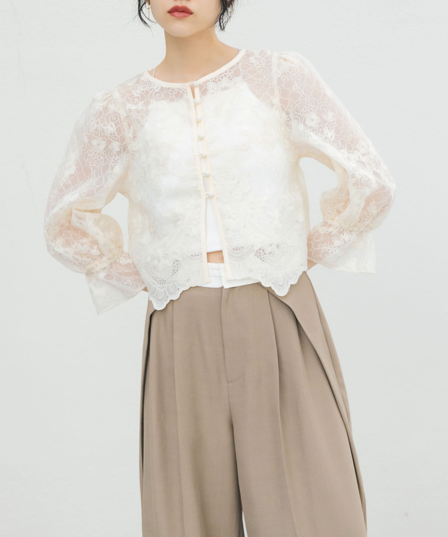 身長：160cm サイズ：one