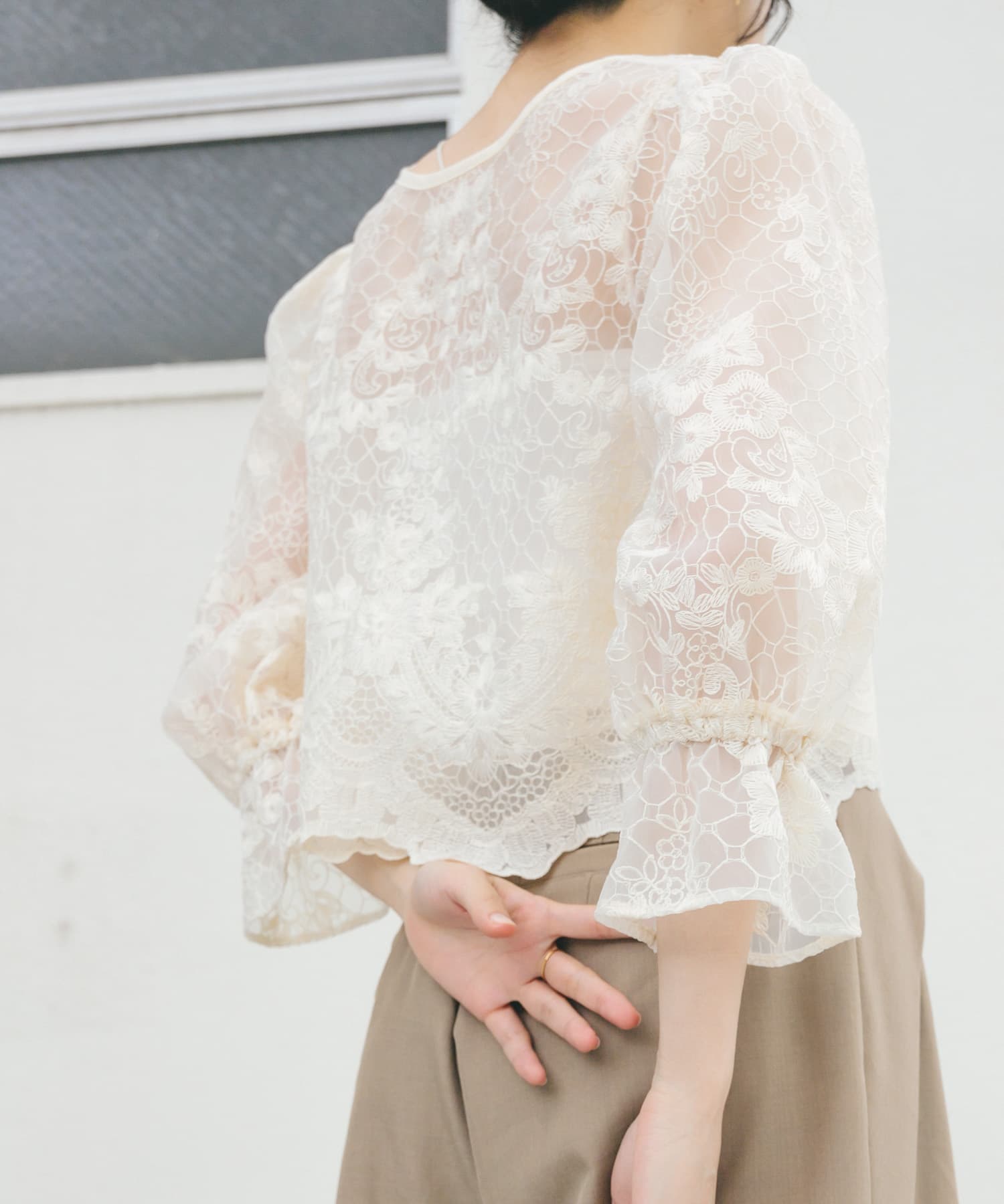 身長：160cm サイズ：one