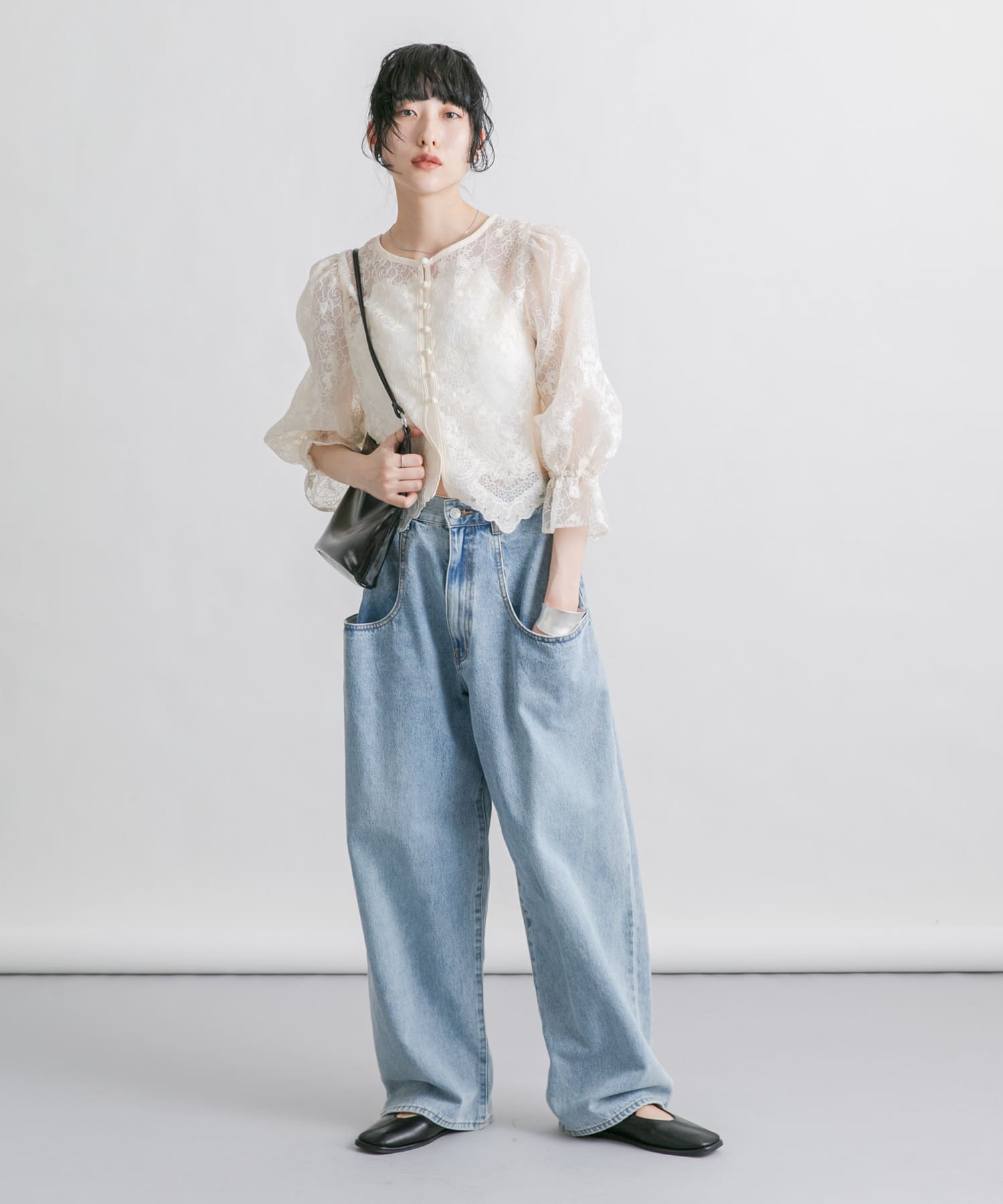 身長：160cm サイズ：one