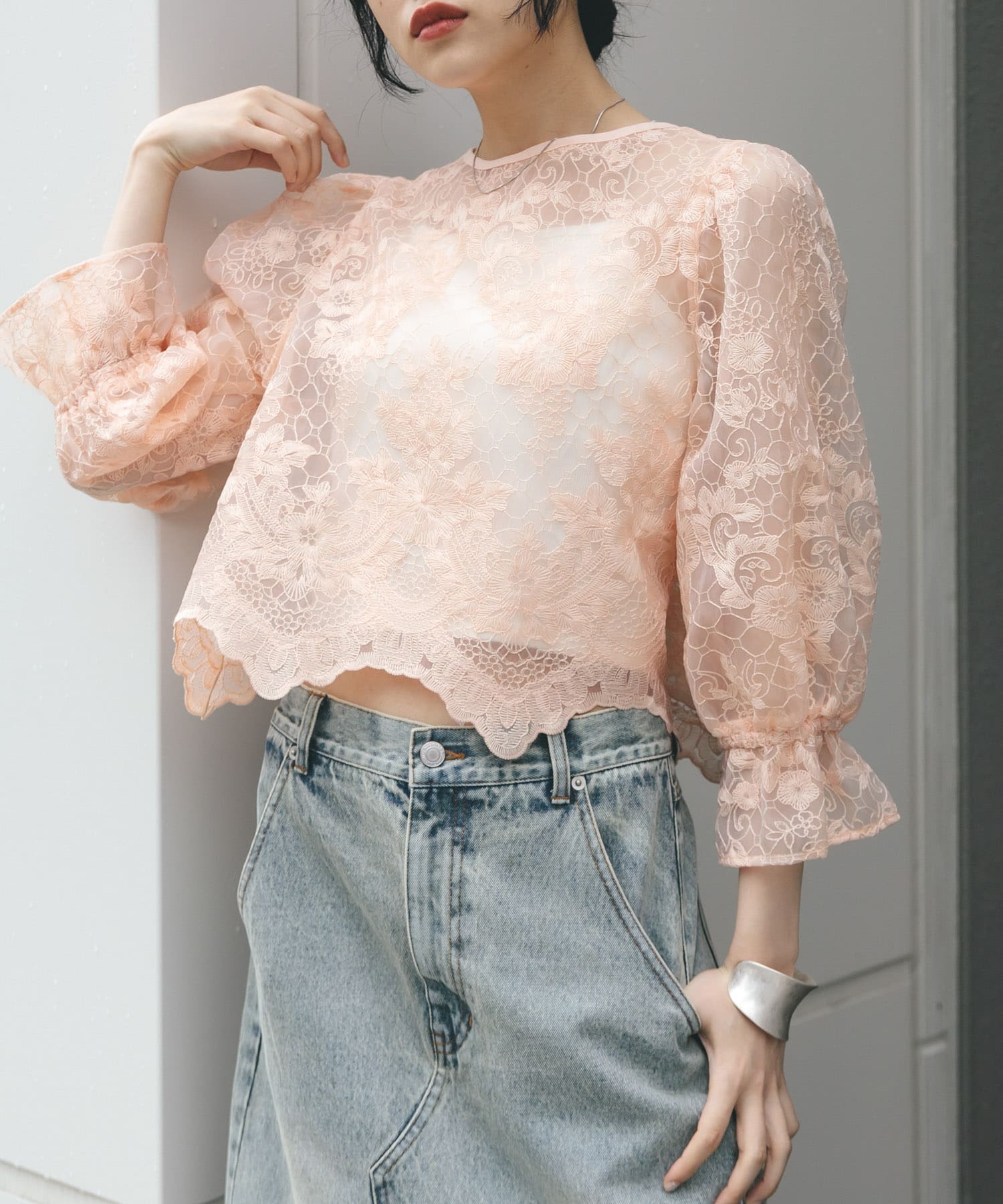 身長：160cm サイズ：one