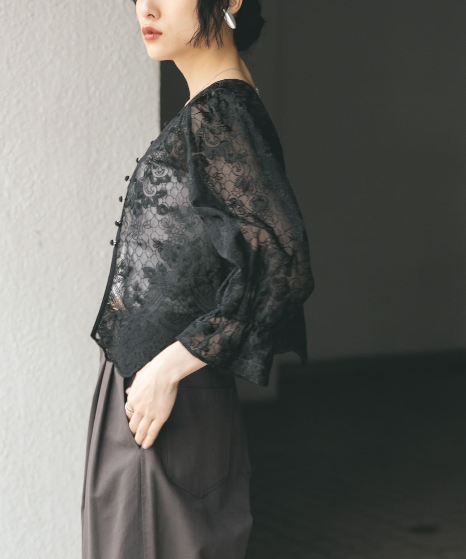 身長：160cm サイズ：one