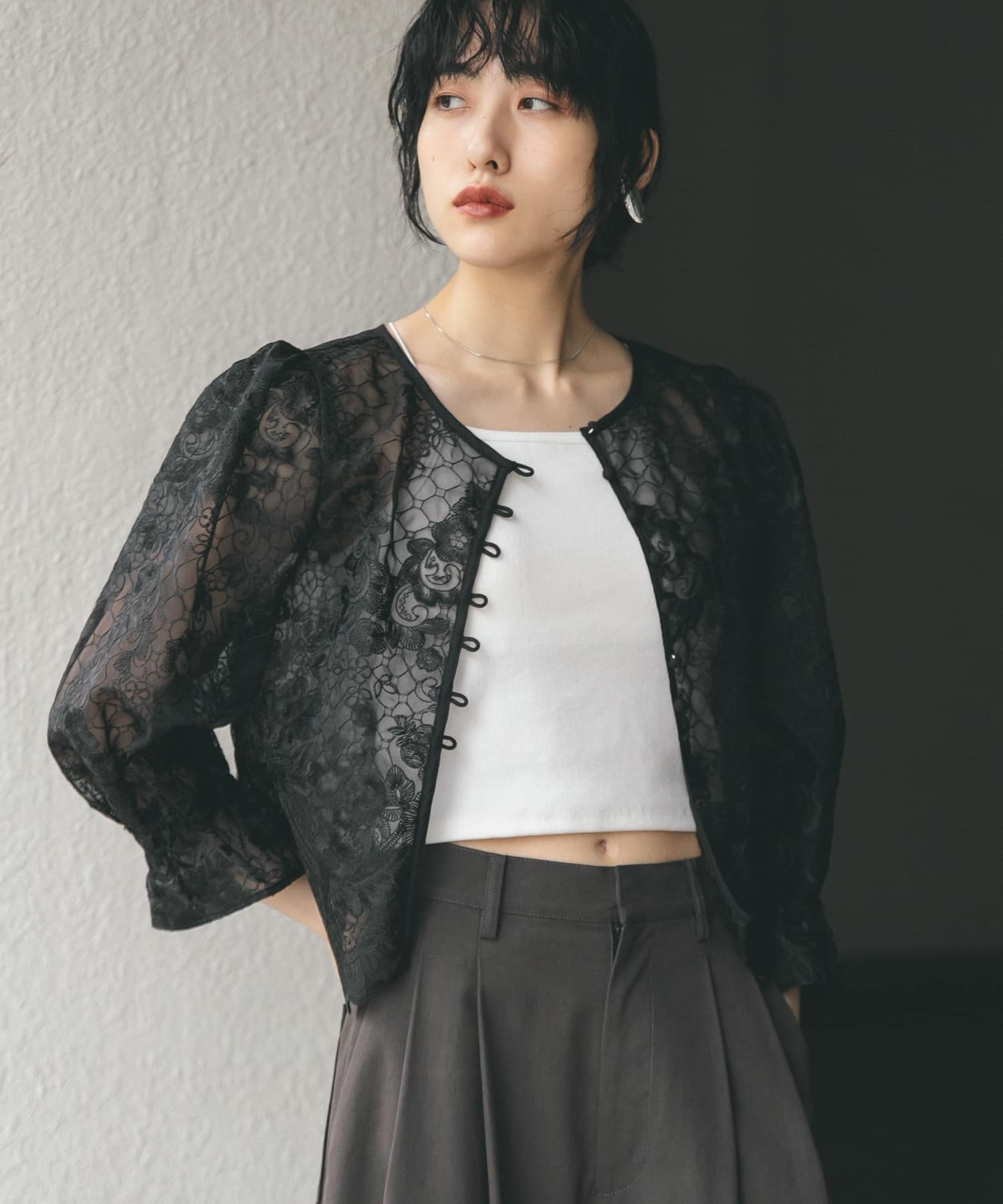 身長：160cm サイズ：one