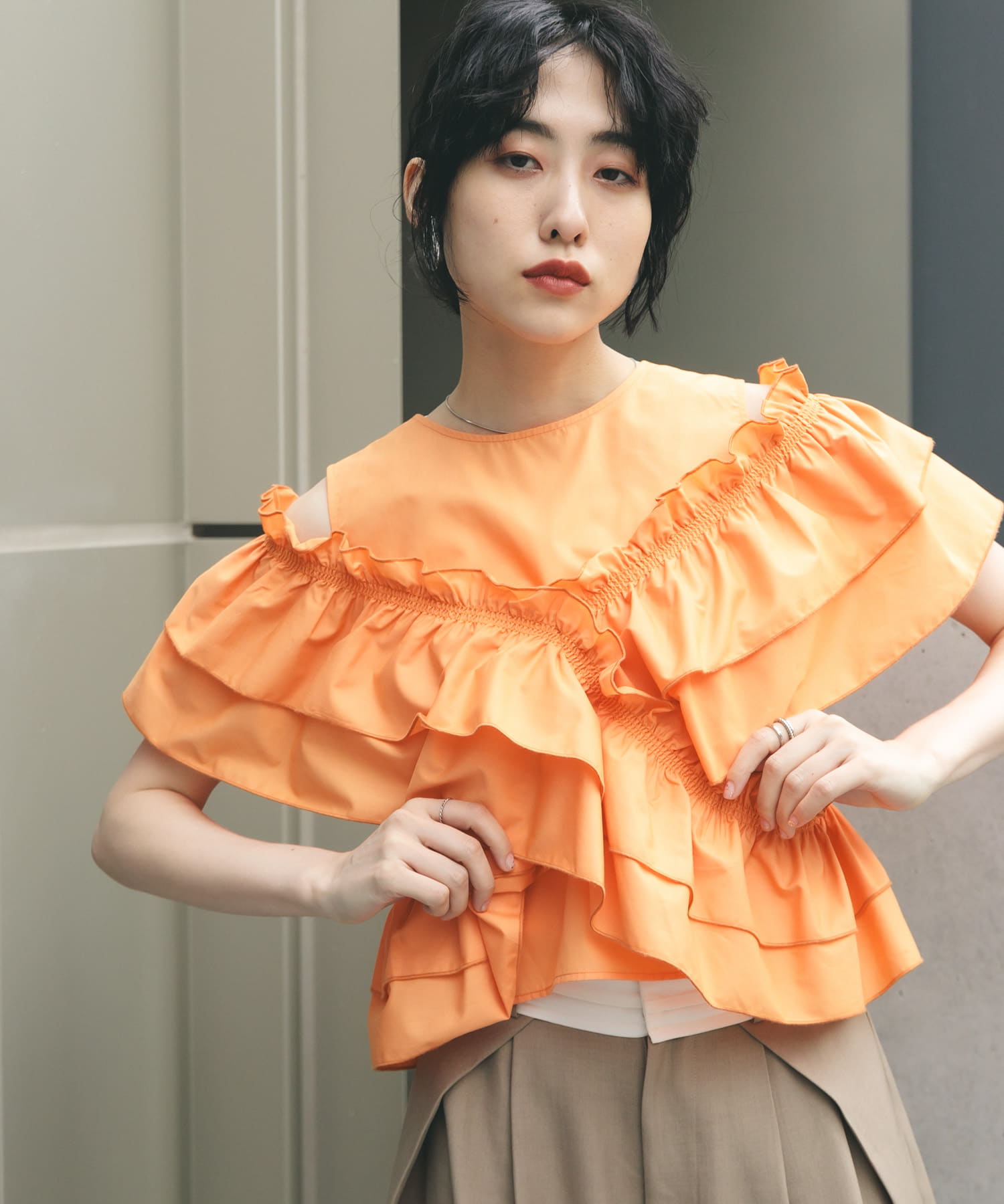 身長：160cm サイズ：one