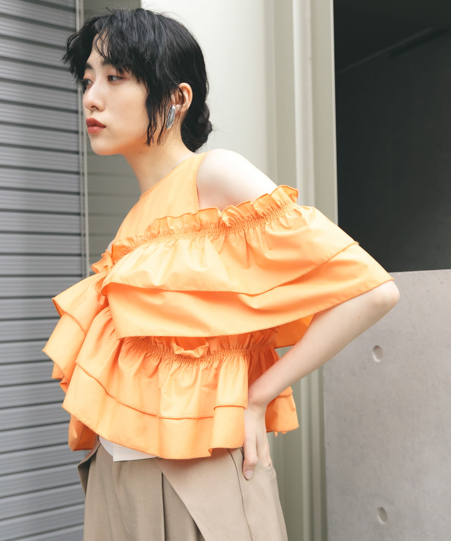 身長：160cm サイズ：one