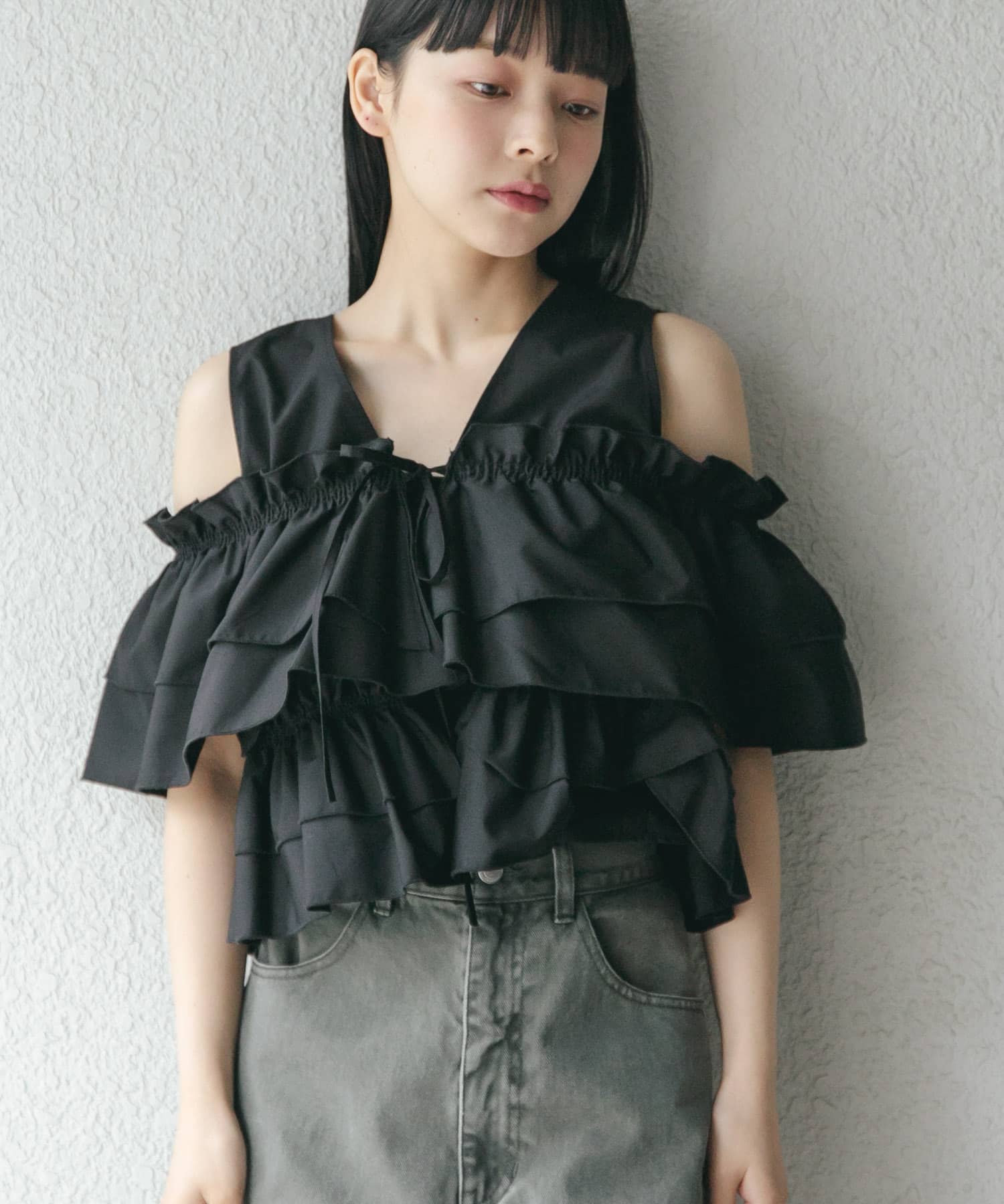 身長：153cm サイズ：one