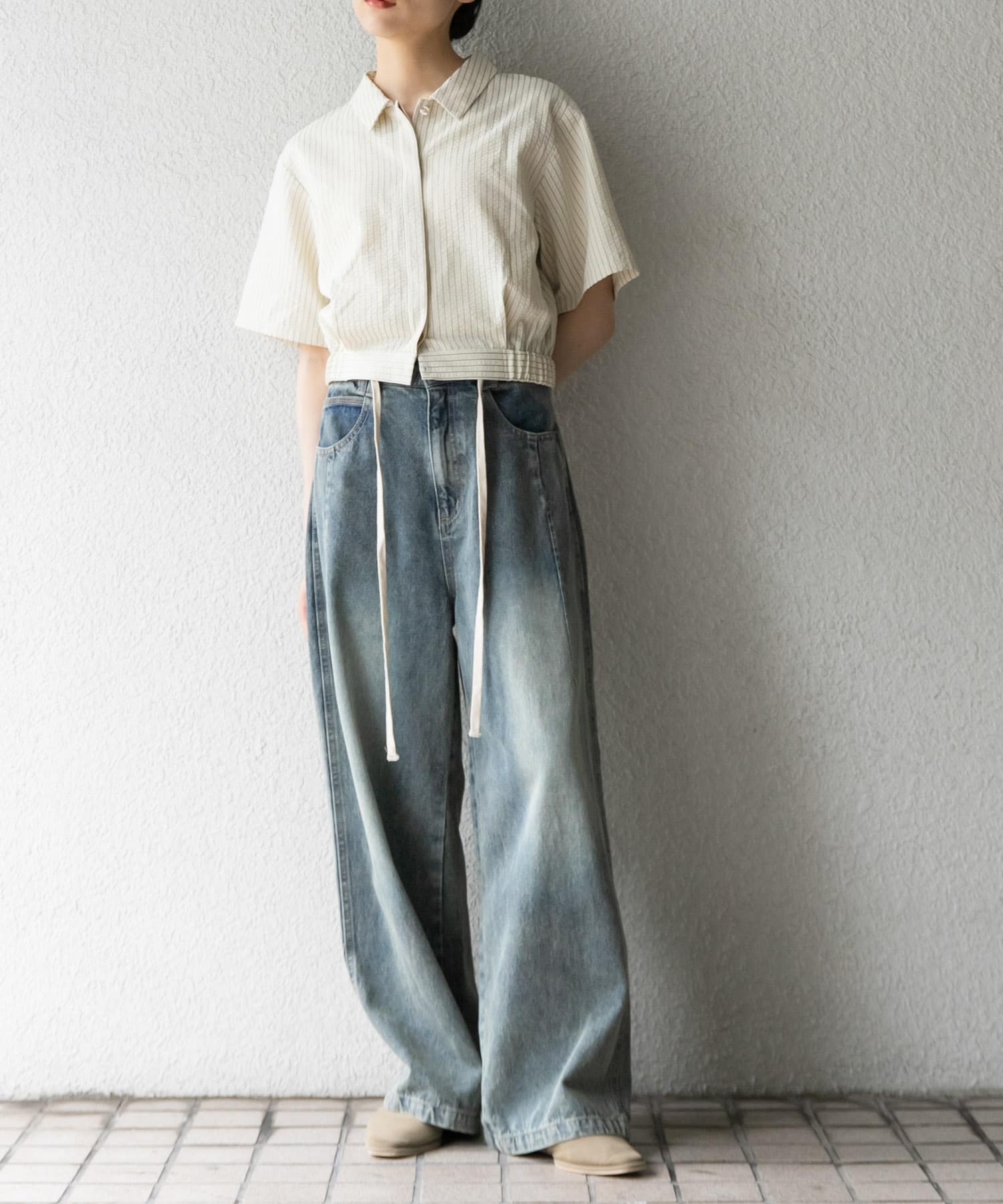 身長：160cm サイズ：one