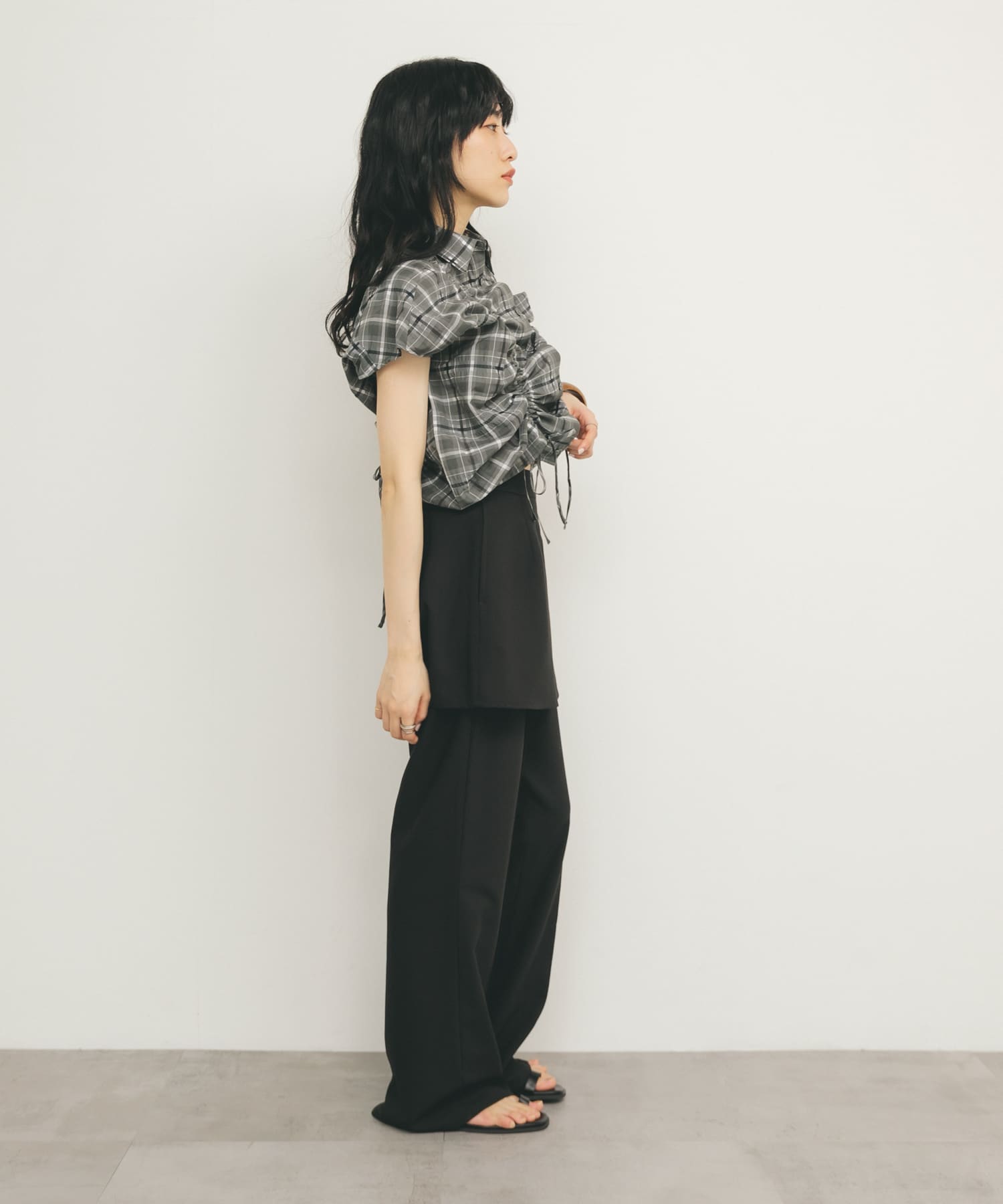身長：160cm サイズ：one