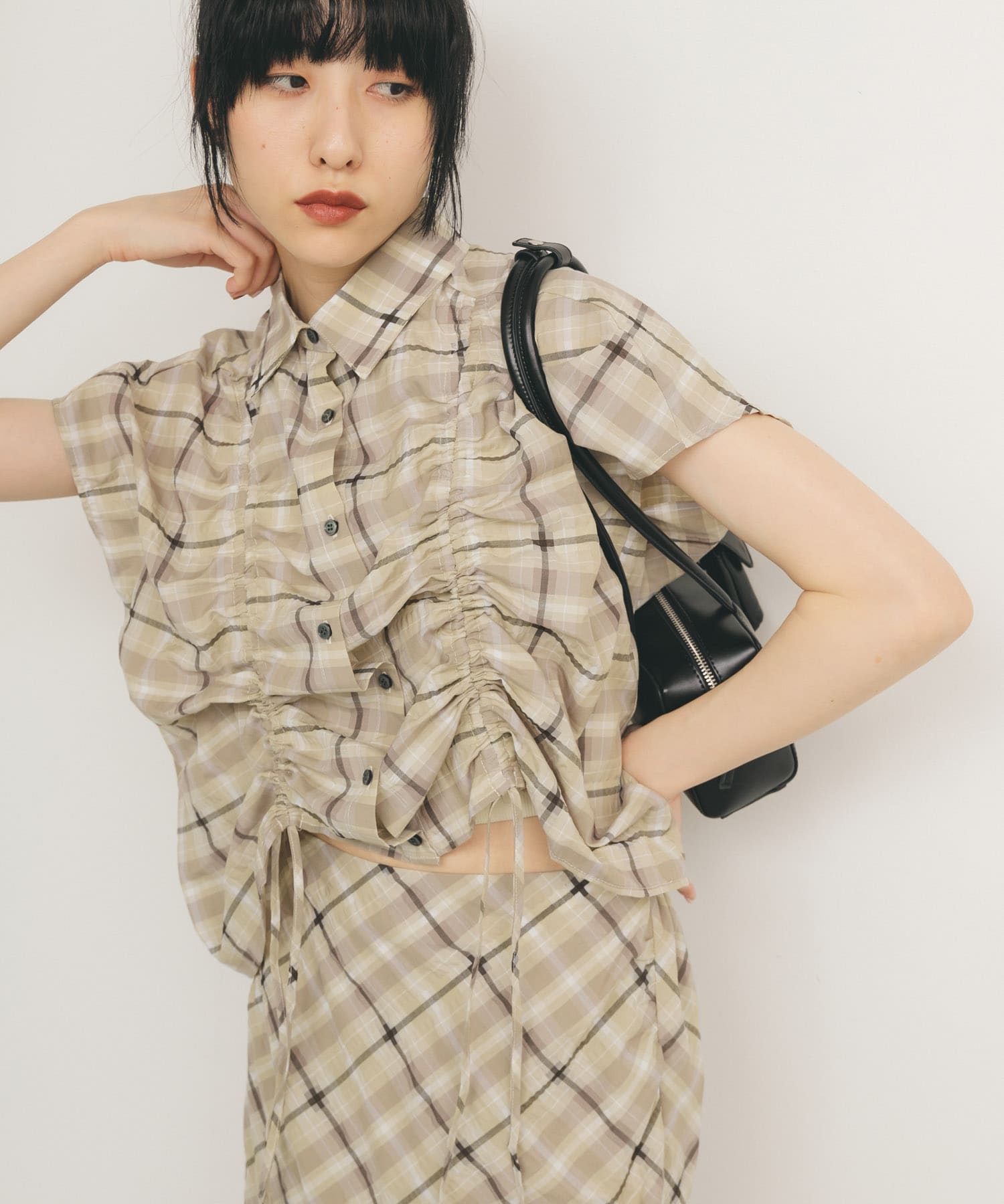 身長：160cm サイズ：one