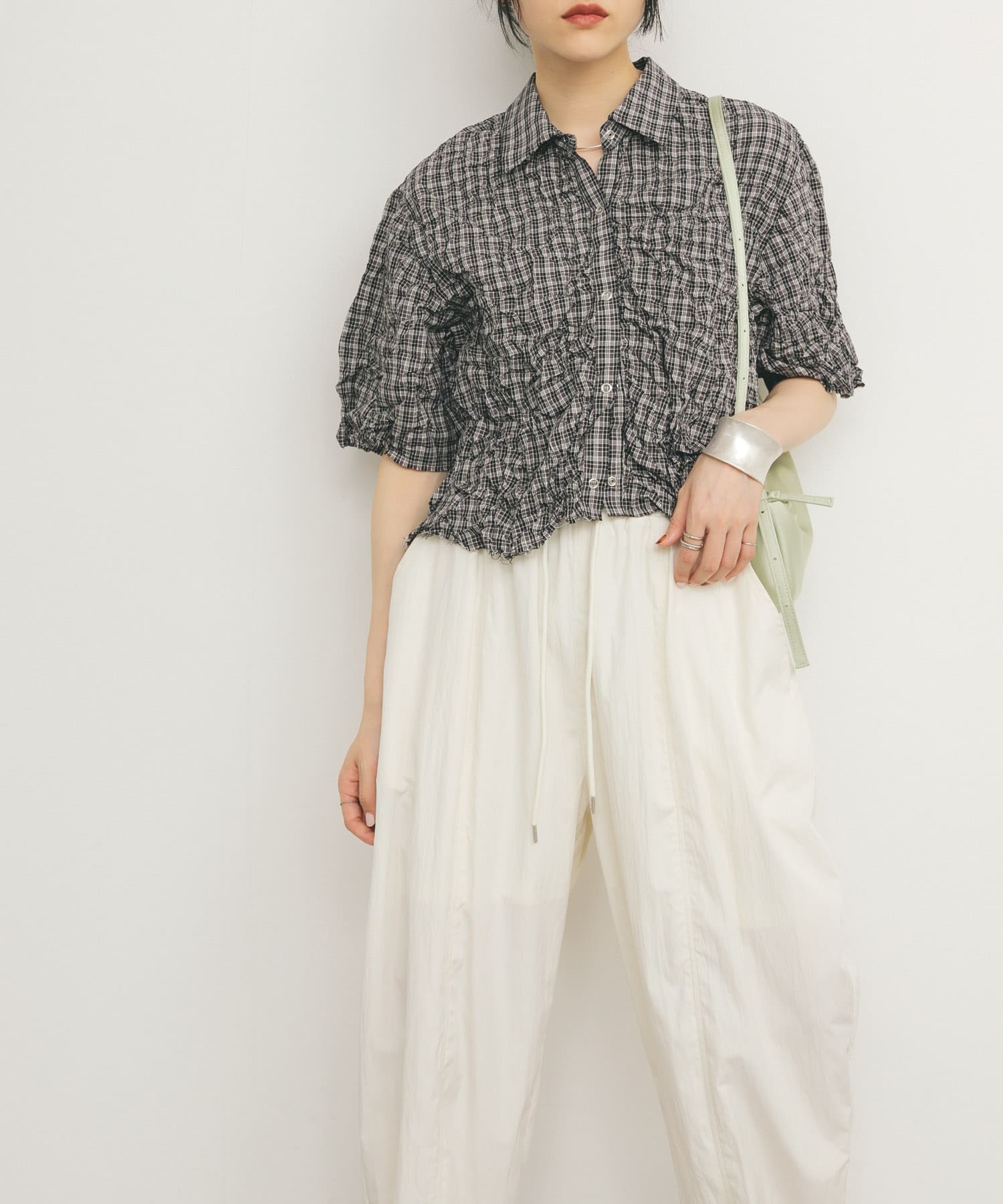 身長：160cm サイズ：one