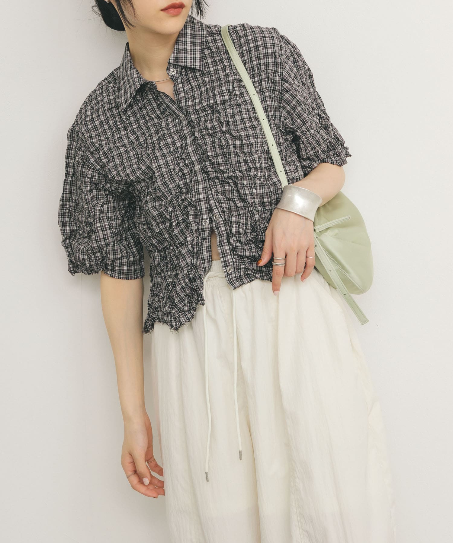 身長：160cm サイズ：one