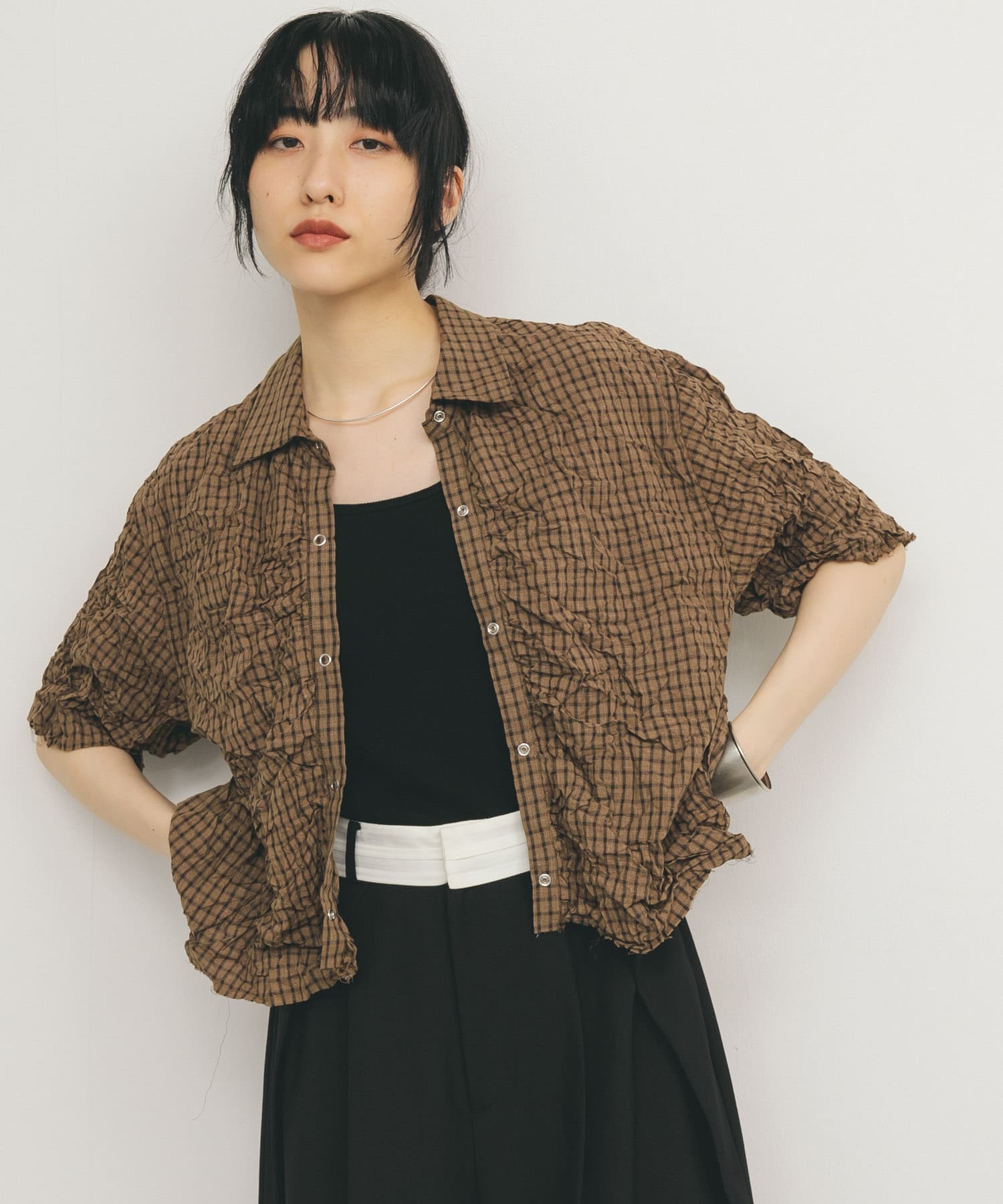 身長：160cm サイズ：one