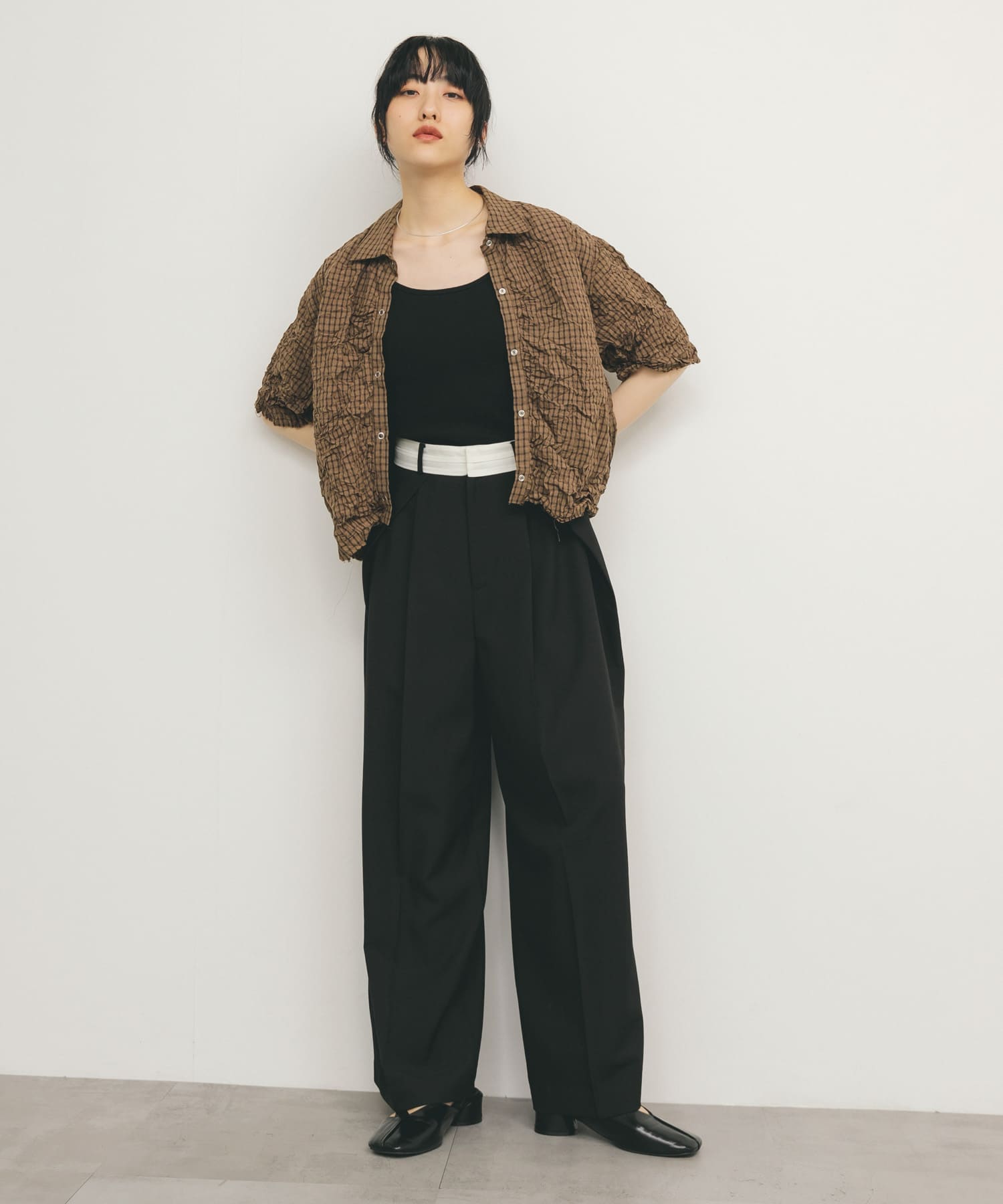 身長：160cm サイズ：one