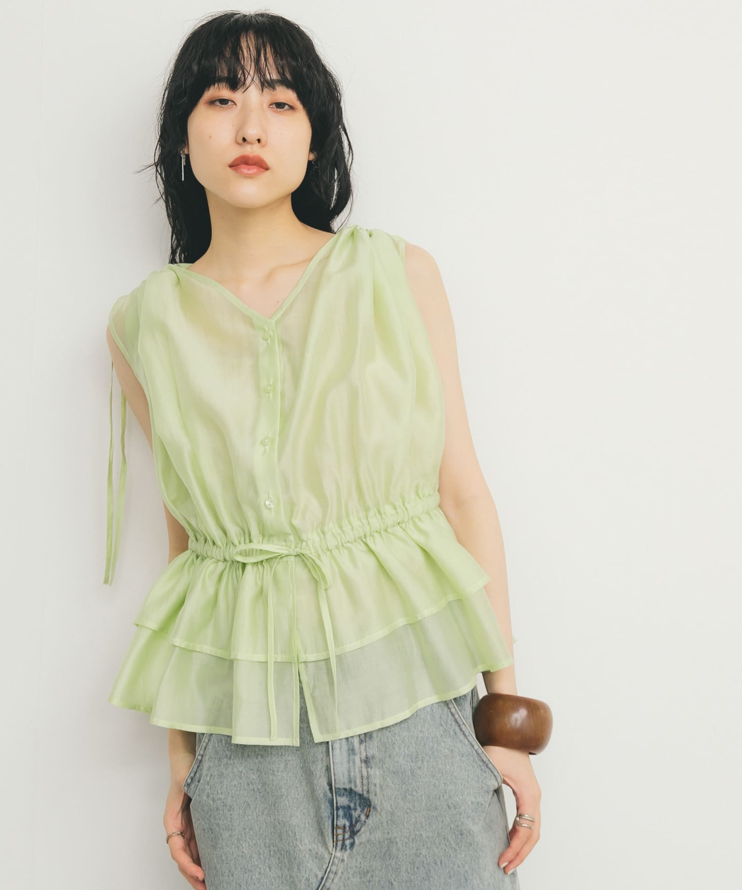 身長：160cm サイズ：one