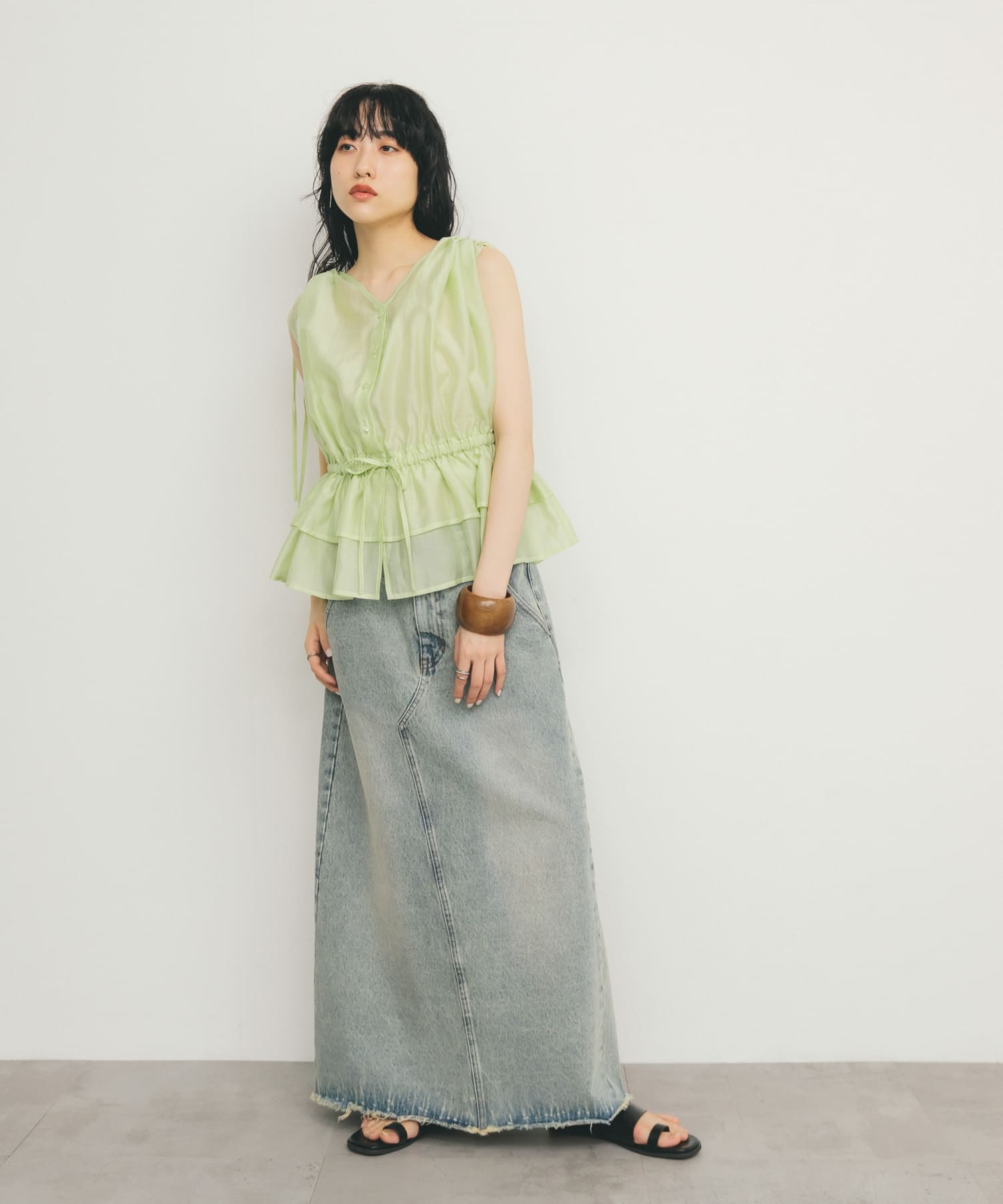 身長：160cm サイズ：one