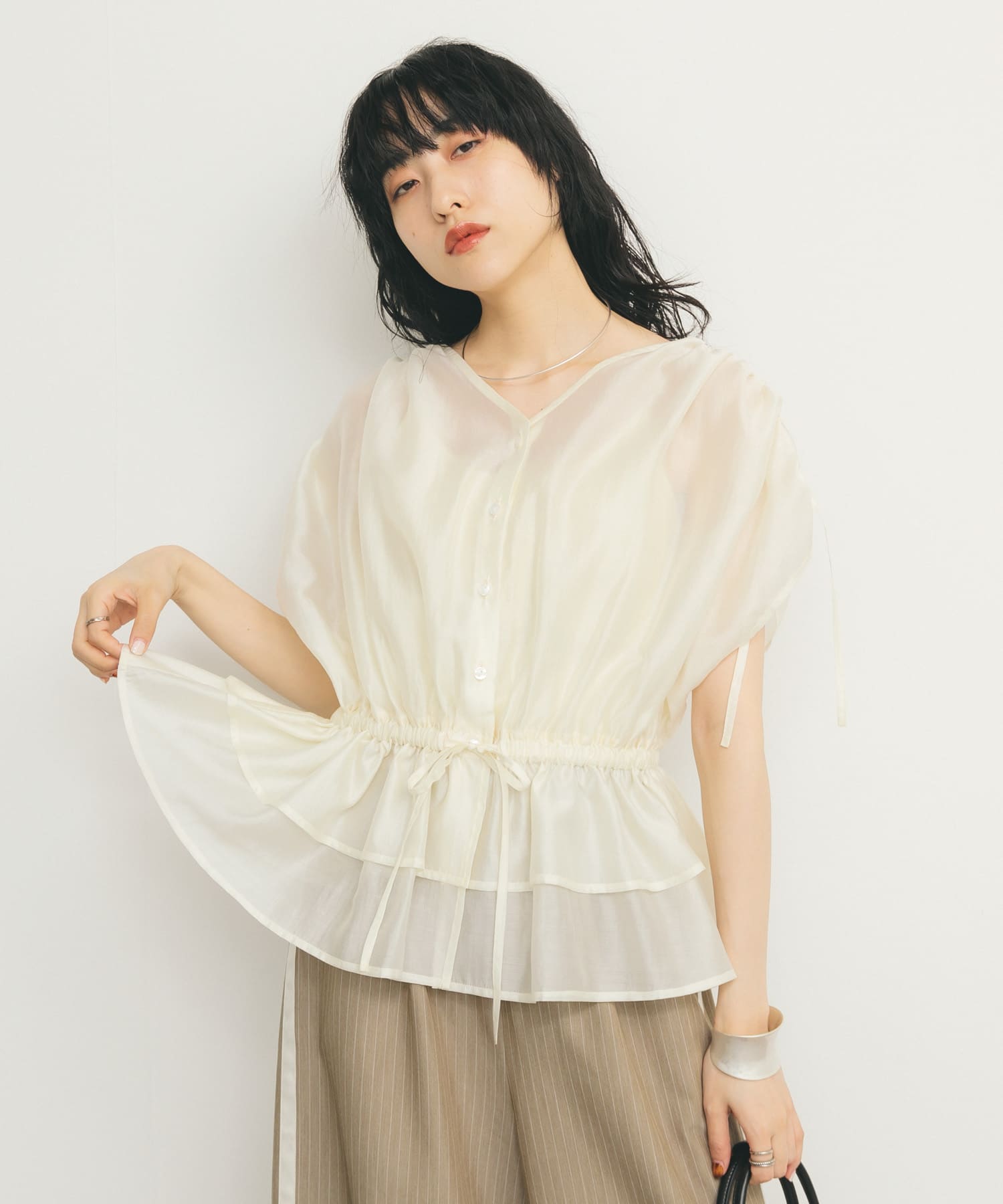 身長：160cm サイズ：one