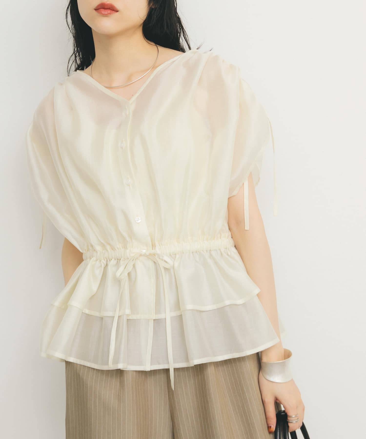 身長：160cm サイズ：one