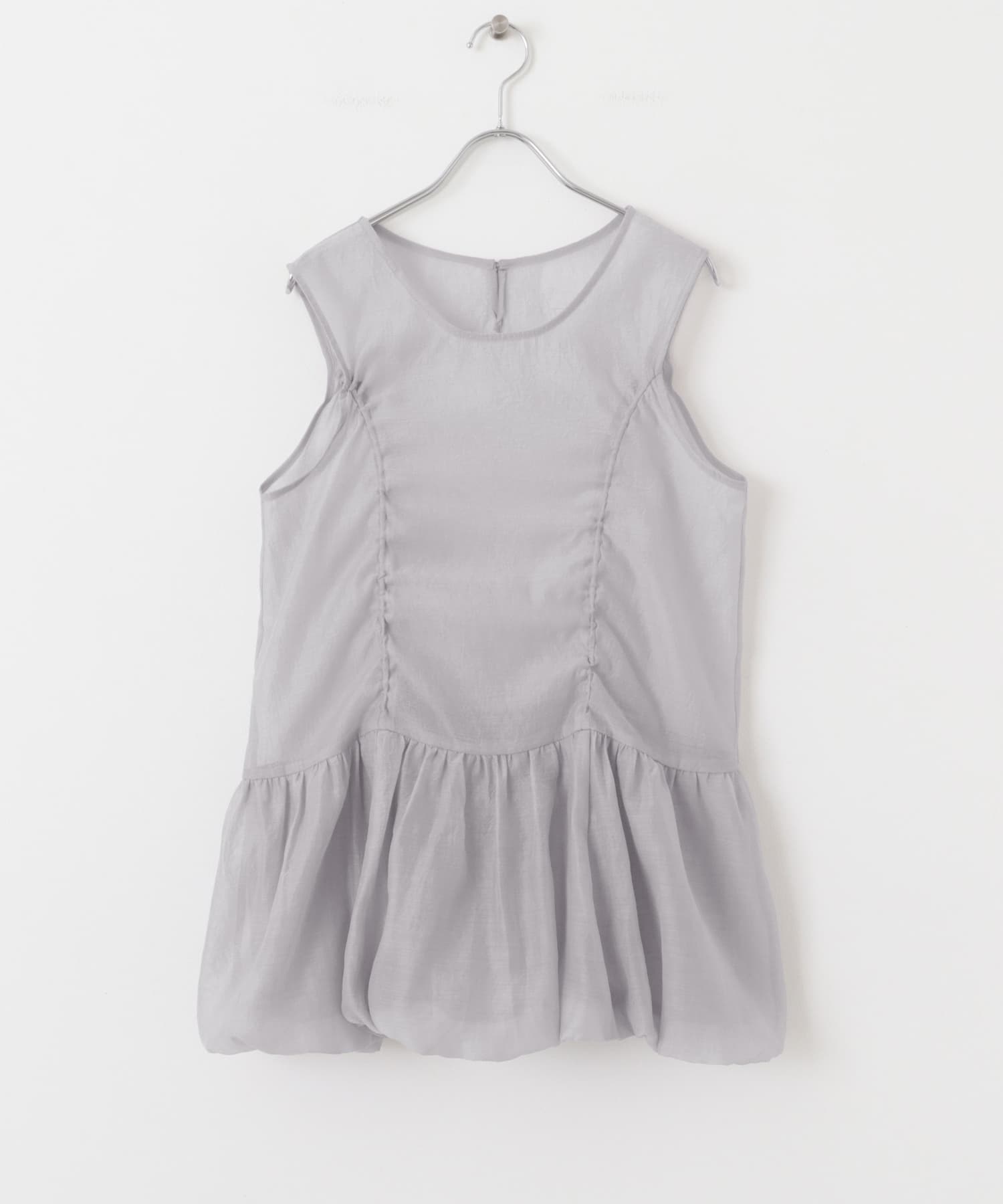ドロストバルーンスリーブレストップス MAUVE GRAY one