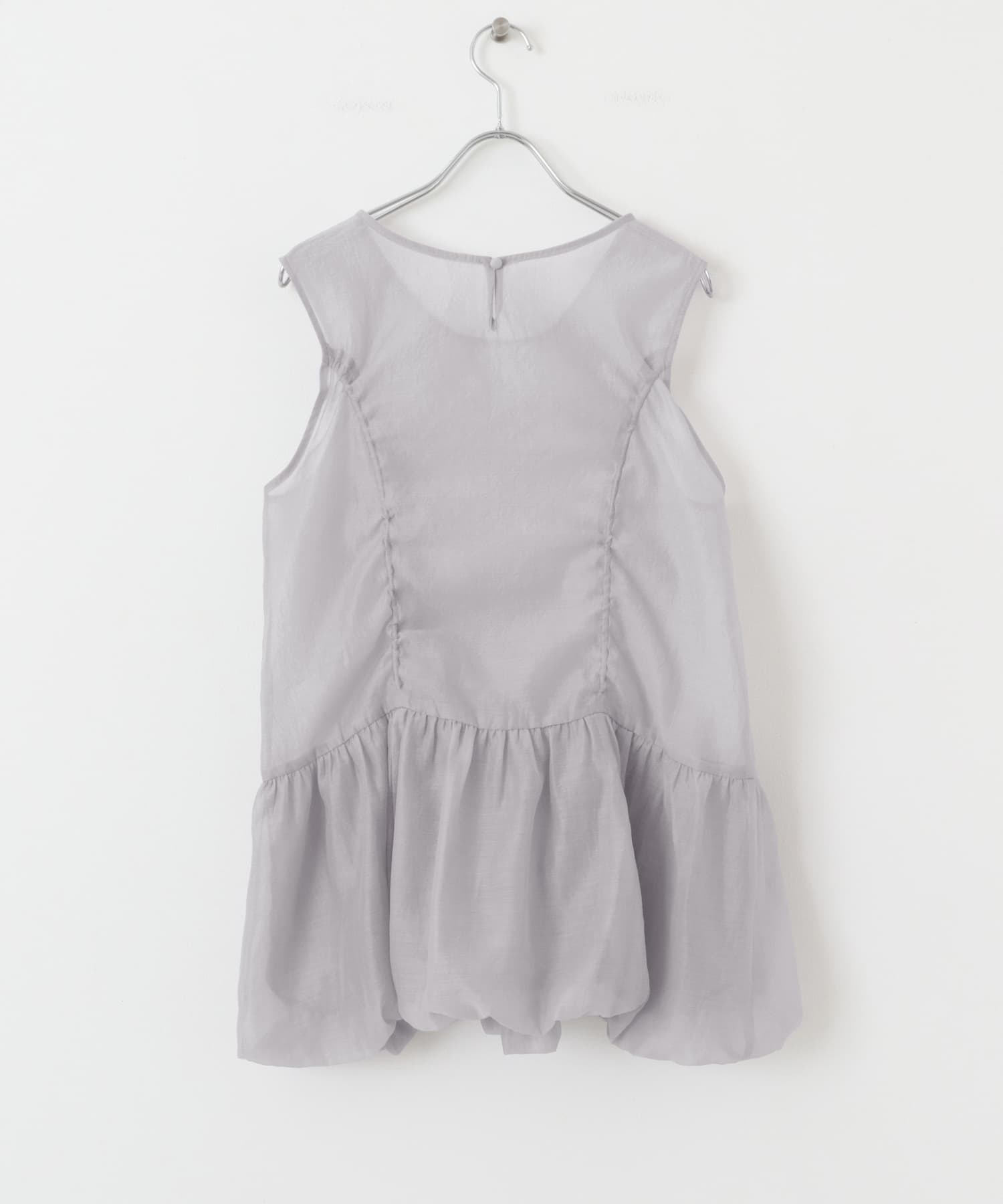 ドロストバルーンスリーブレストップス MAUVE GRAY one