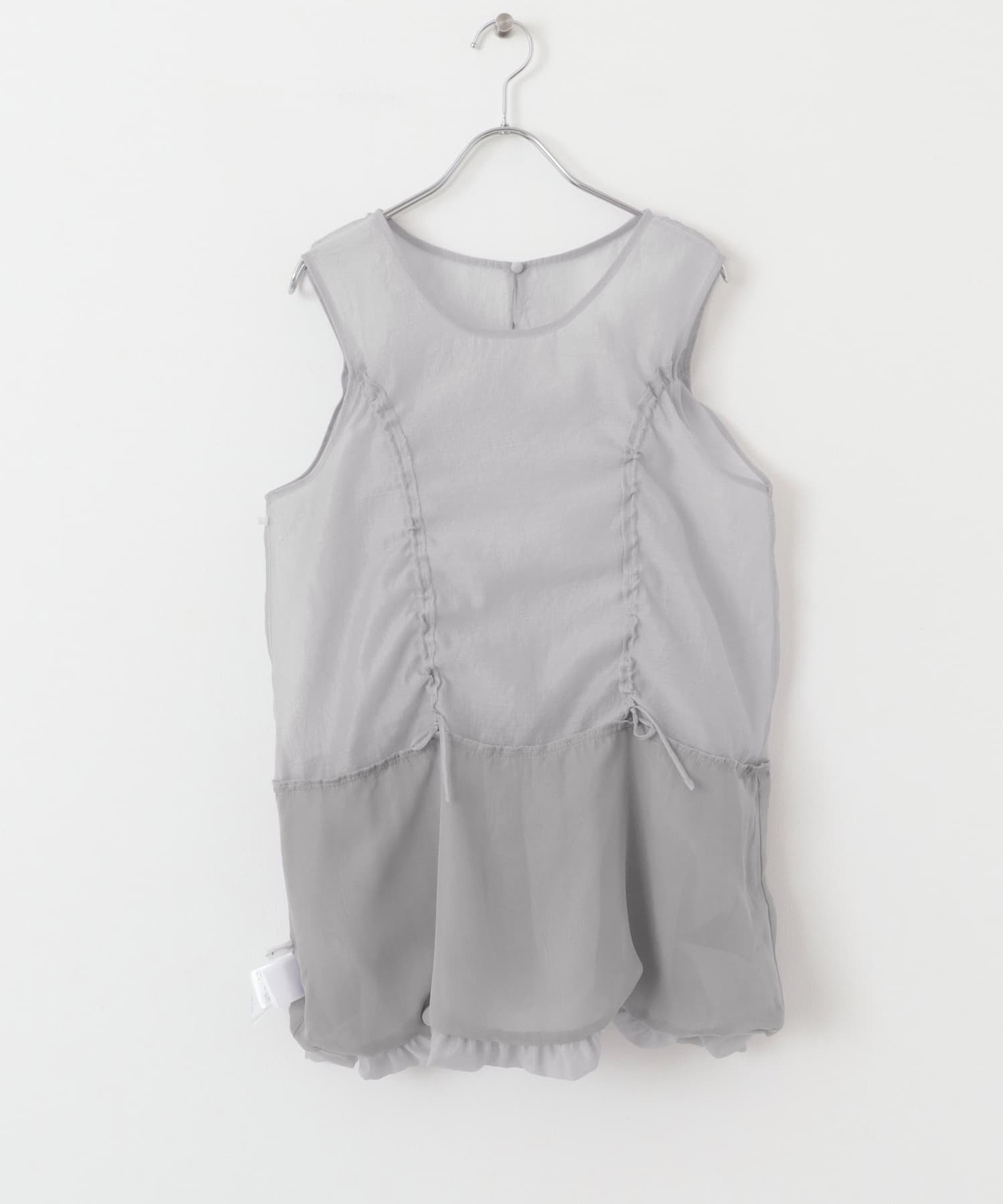 ドロストバルーンスリーブレストップス MAUVE GRAY one