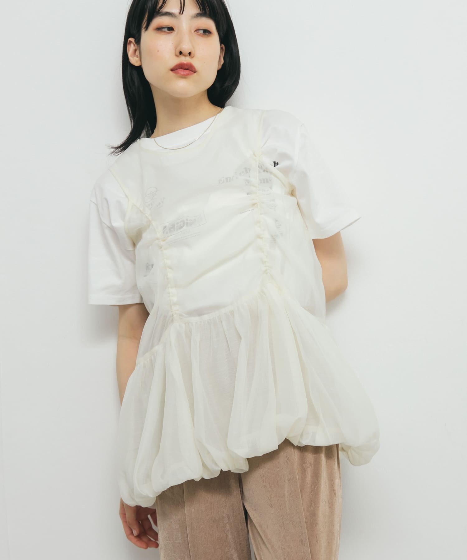 身長：160cm サイズ：one