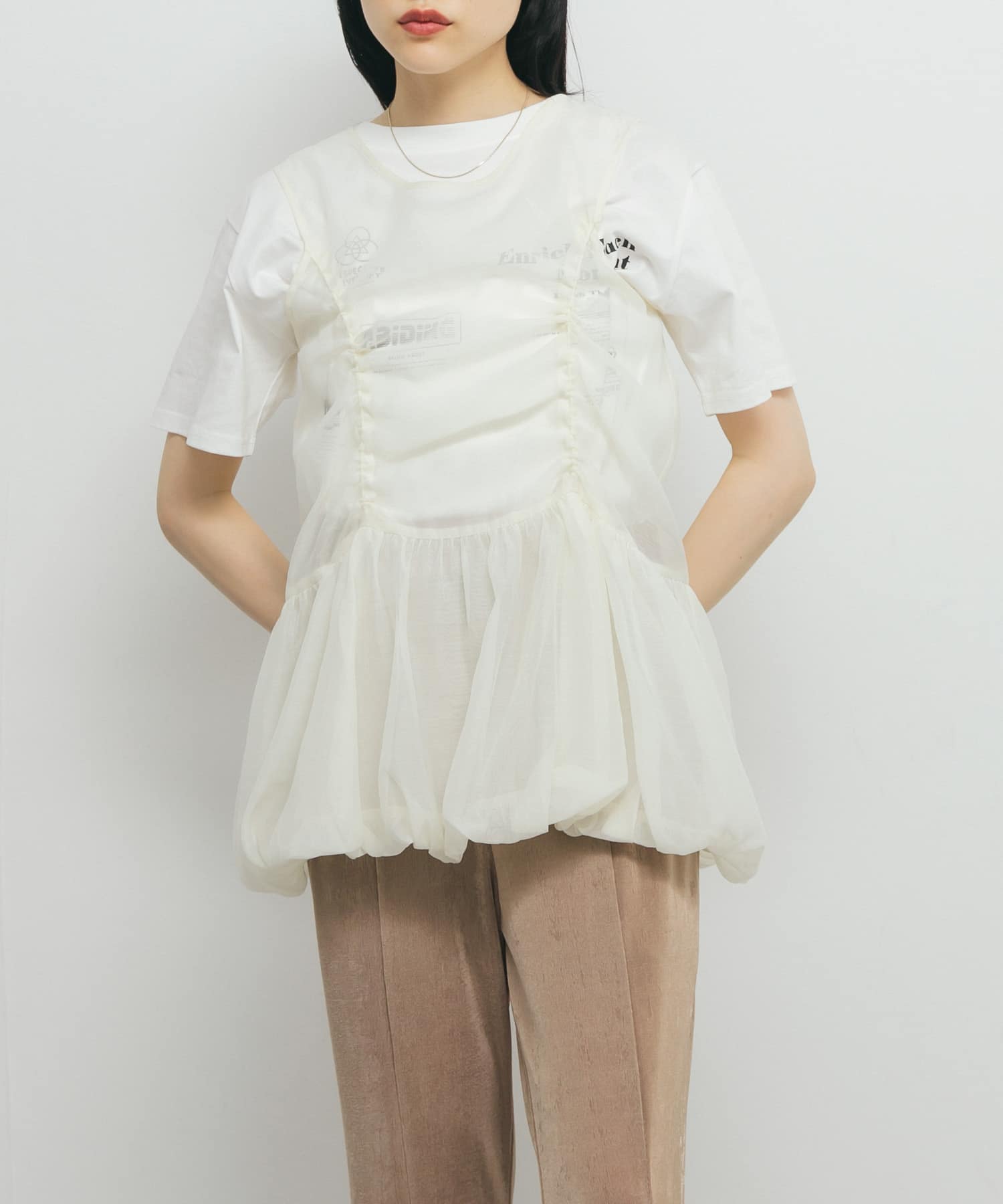 身長：160cm サイズ：one