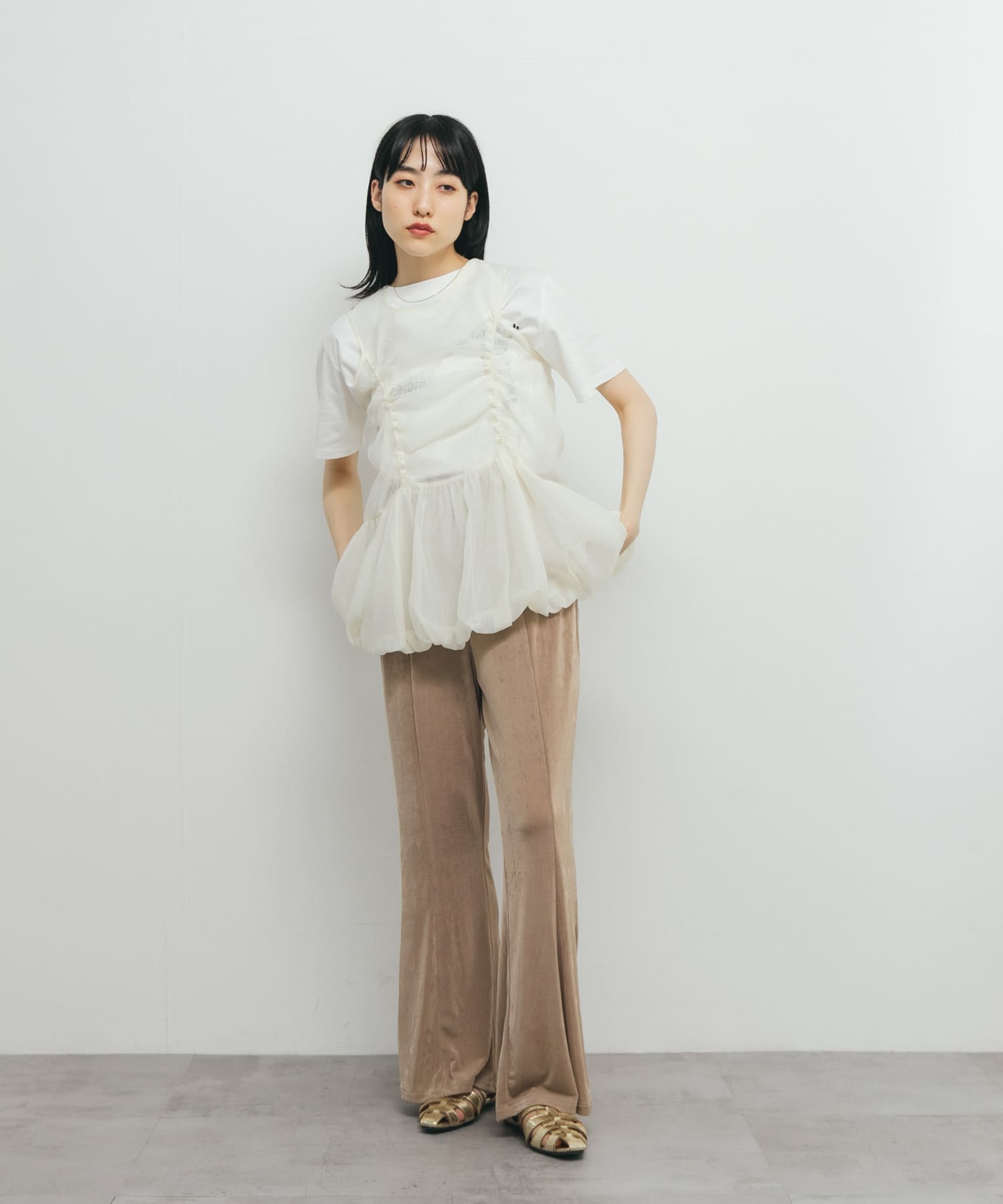 身長：160cm サイズ：one