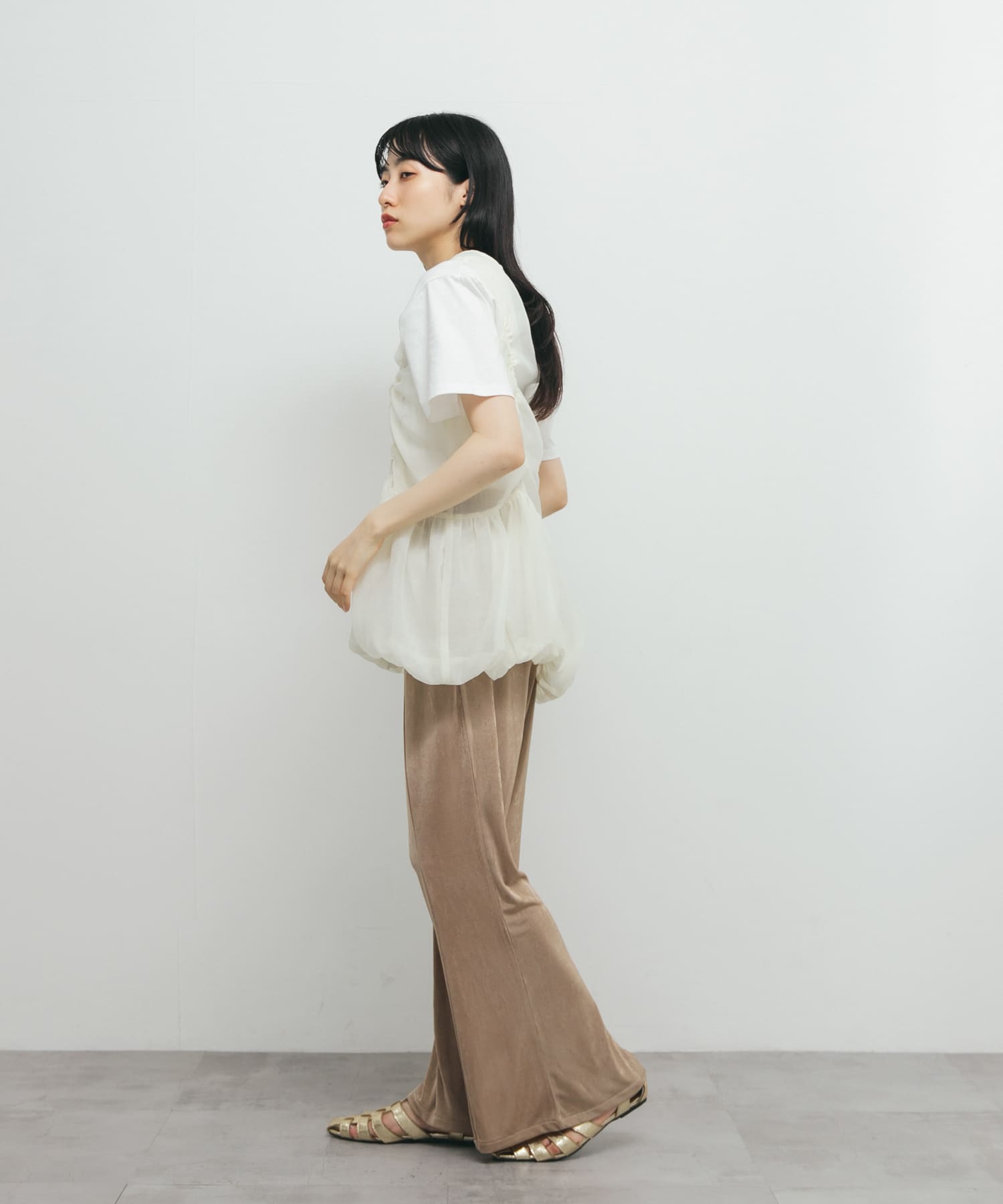 身長：160cm サイズ：one