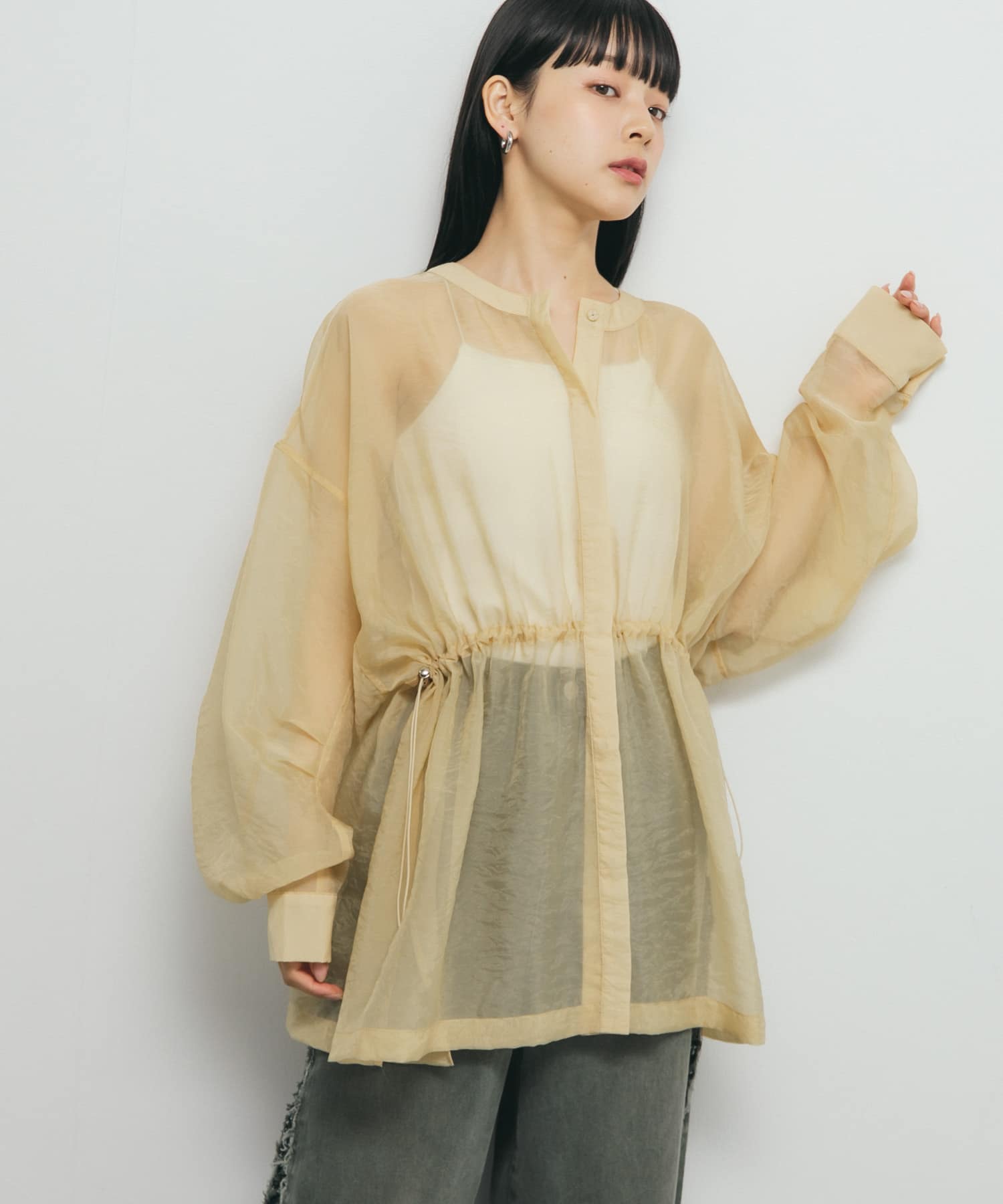 身長：153cm サイズ：one