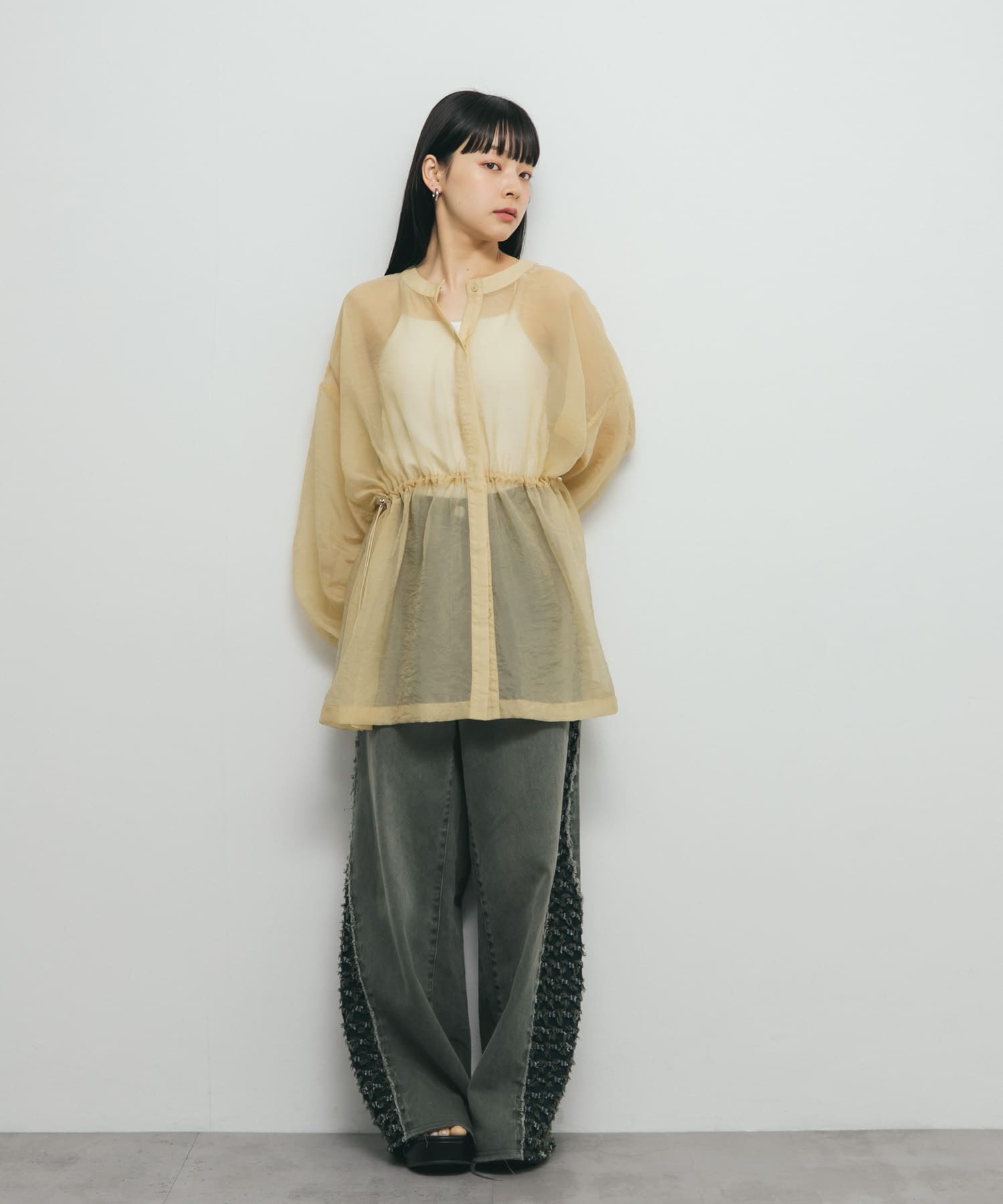 身長：153cm サイズ：one