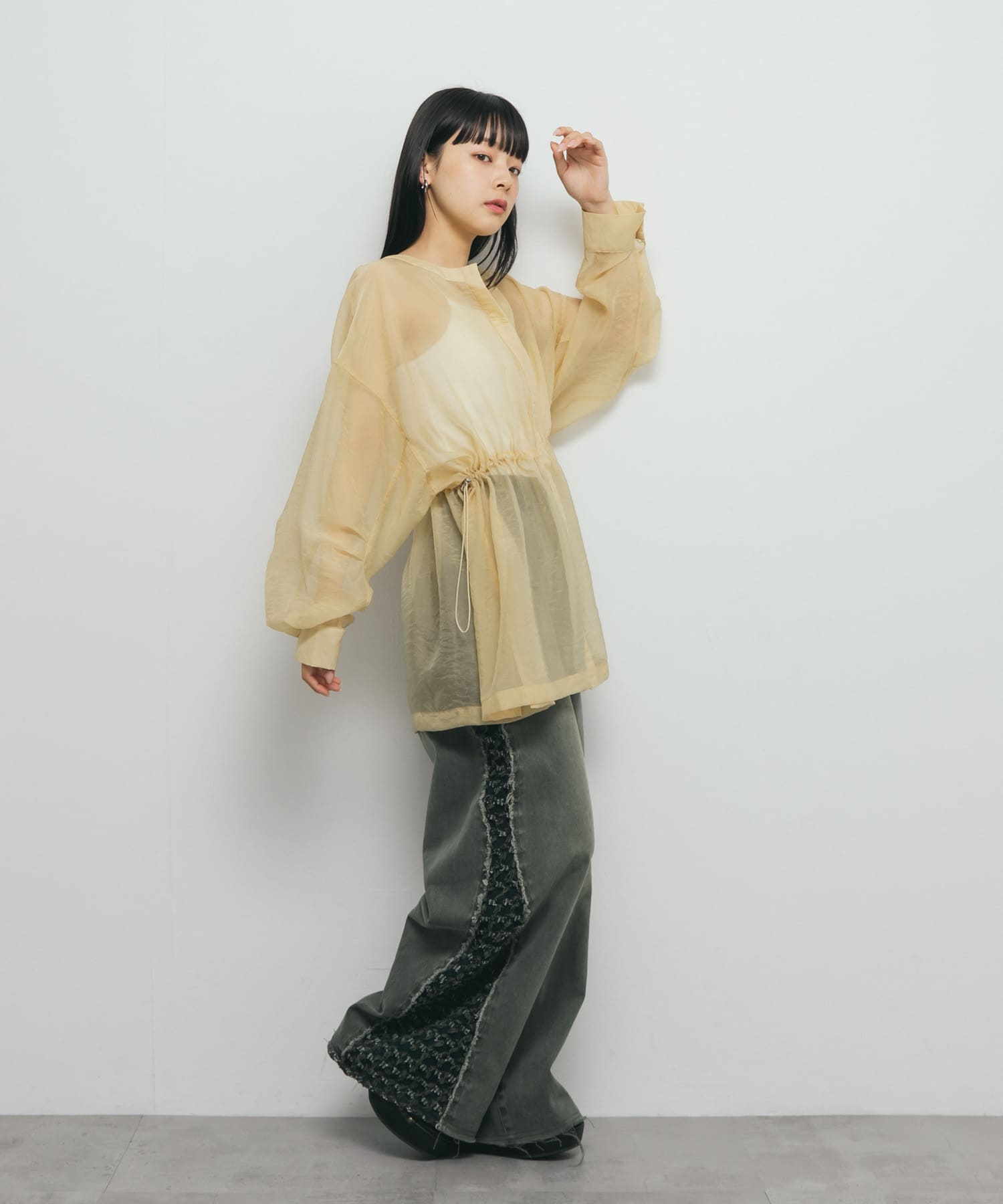 身長：153cm サイズ：one