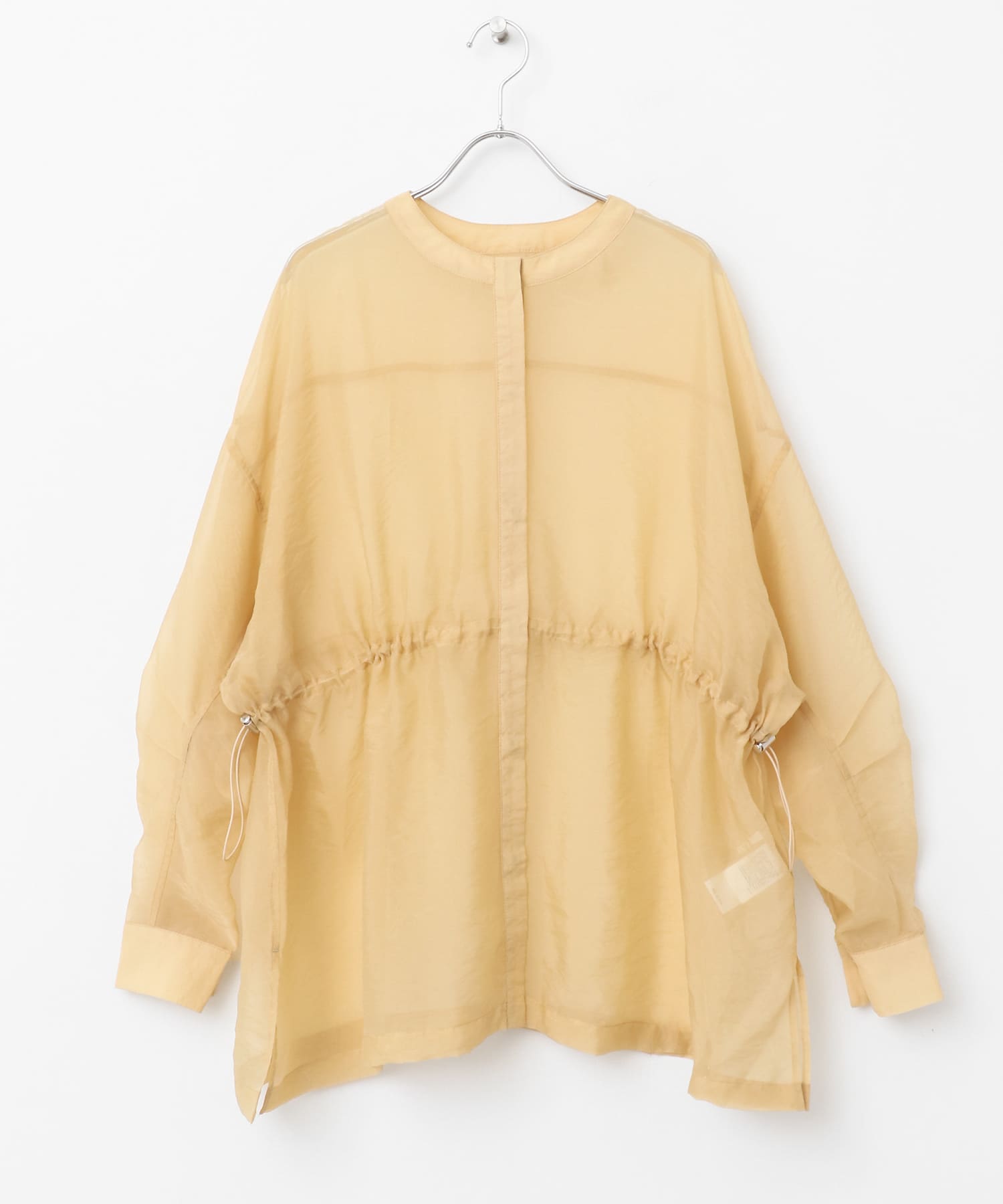 シアードロストカラーレスシャツ AMBER one