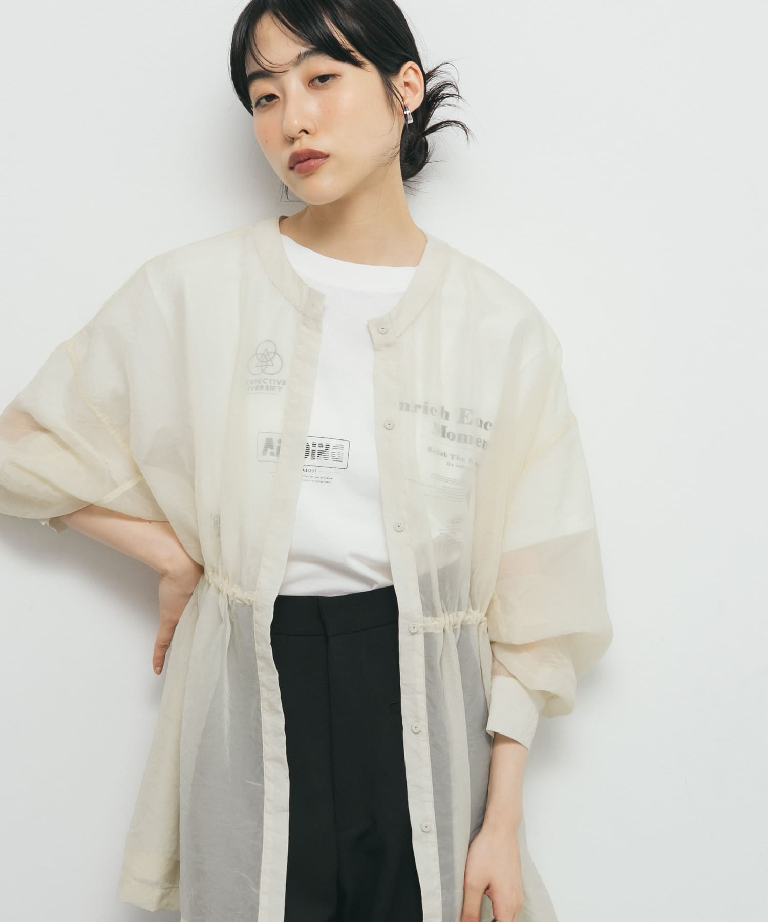 身長：160cm サイズ：one