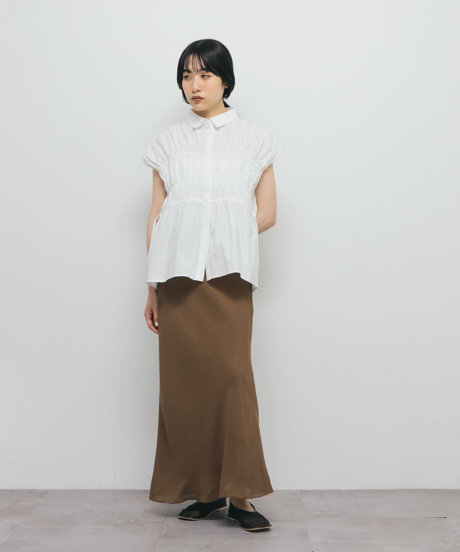 身長：160cm サイズ：one