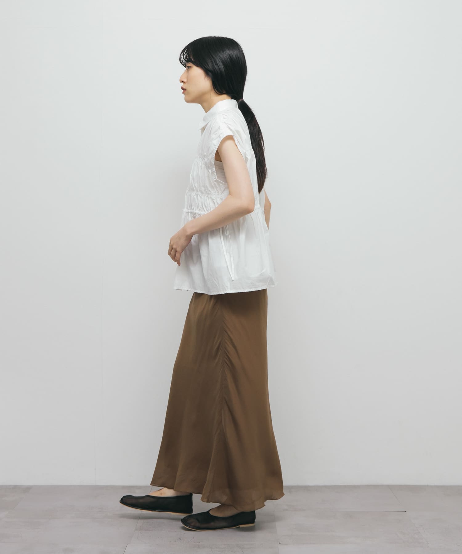 LGB スプラッタープリント 長袖トップス RODEO CROWNS WIDE BOWL | シアーロゴパターントップス (Tシャツ