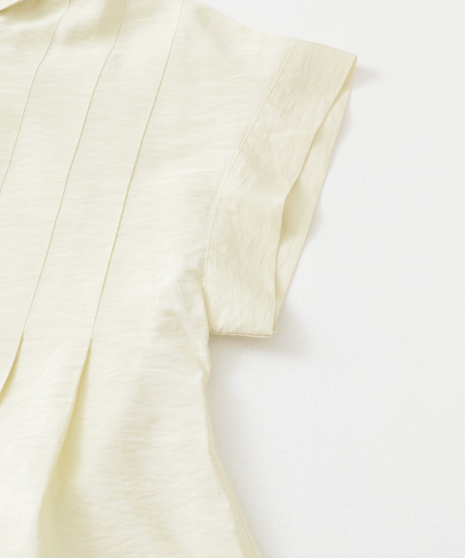 スリーブレスタックフレアブラウス CREAM one