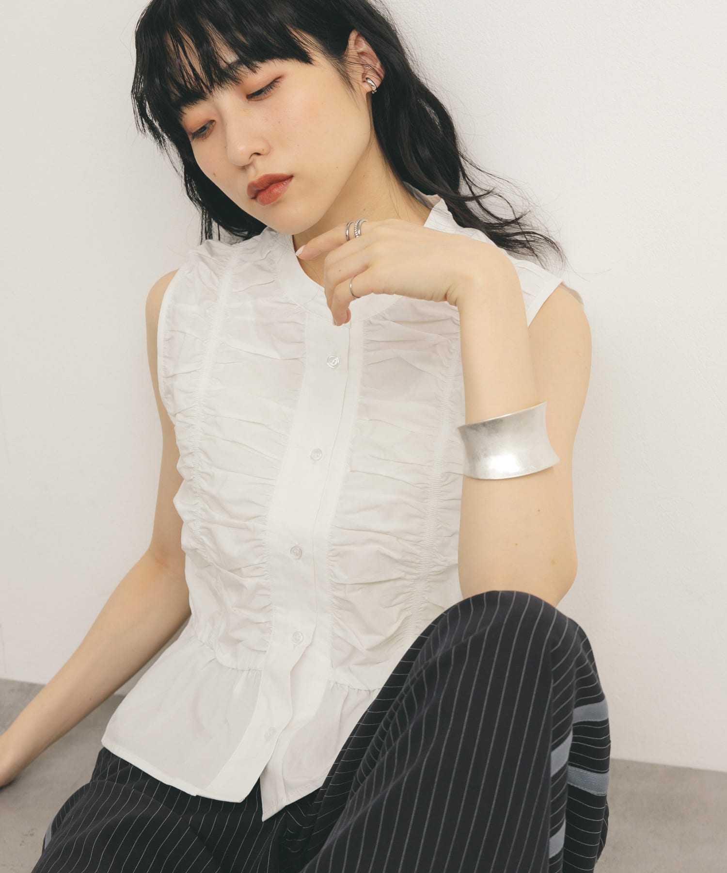 身長：160cm サイズ：one